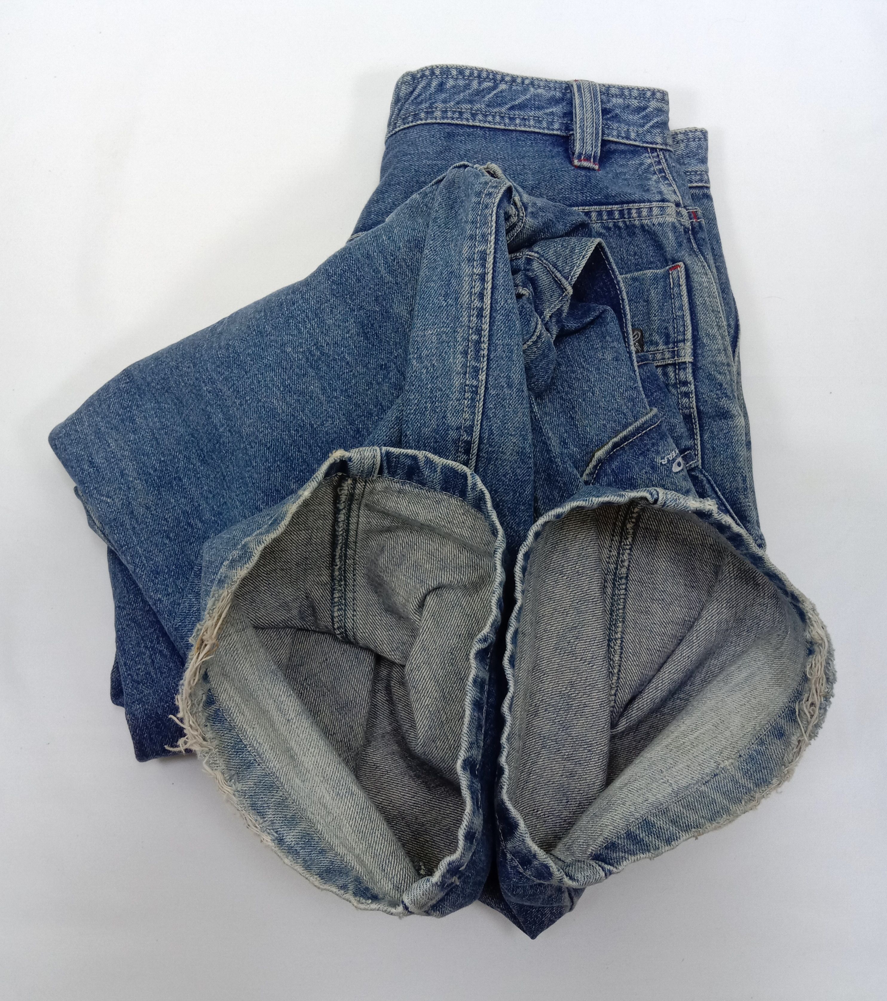 Japanese Brand Vintage Japanese Piko Wide Multi Pocket Cargo Baggy Jeans Size US 31 - 16 Thumbnail