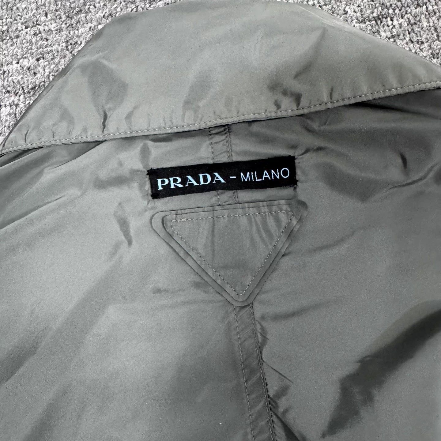 Prada Triangle Logo Swing Nylon Windbreaker