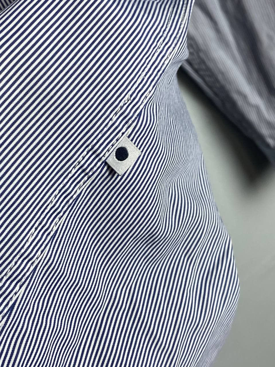NN07 NN07 No Nationality Band Collar Men's Striped Shirt Size US L / EU 52-54 / 3 - 5 Thumbnail