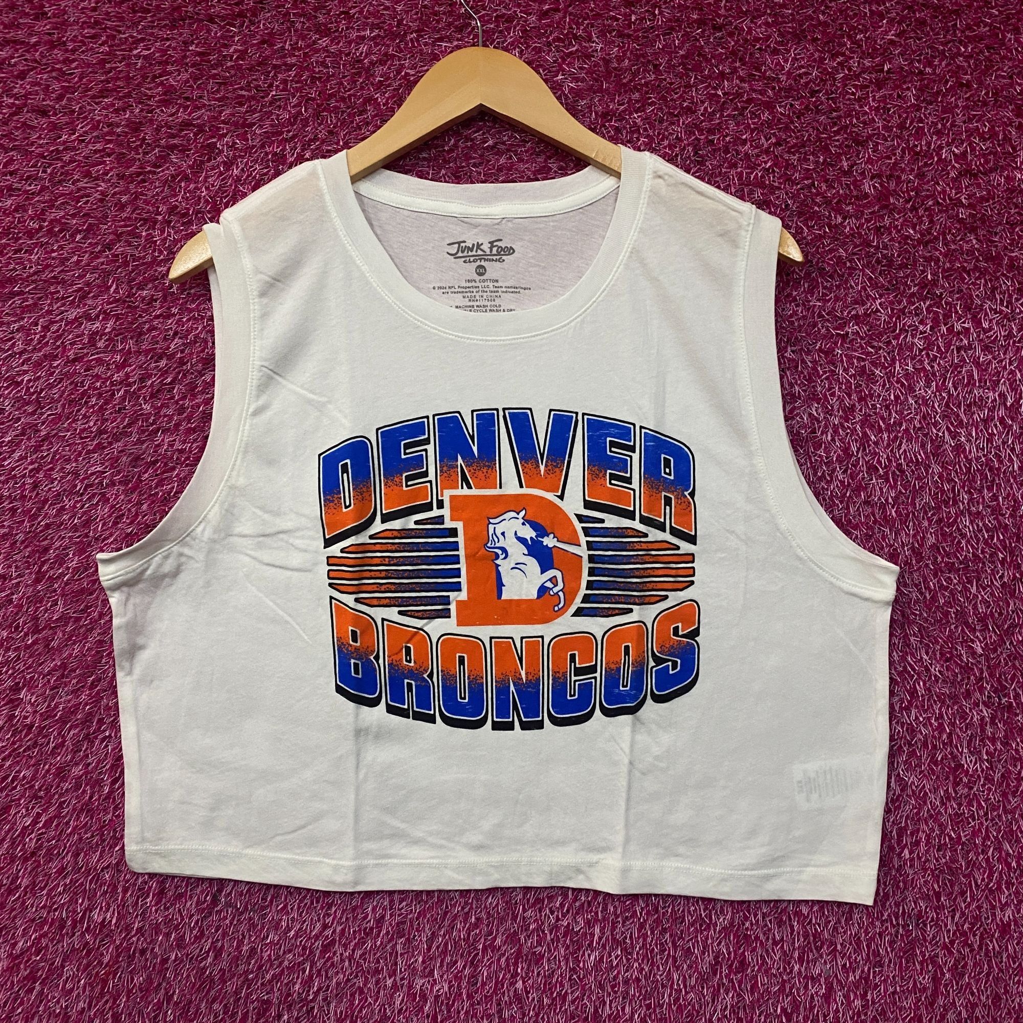 Junk Food Junk Food Clothing NFL Denver Broncos Sleeveless Cropped T-S Size XXL / US 16-18 / IT 52-54 - 1 Thumbnail
