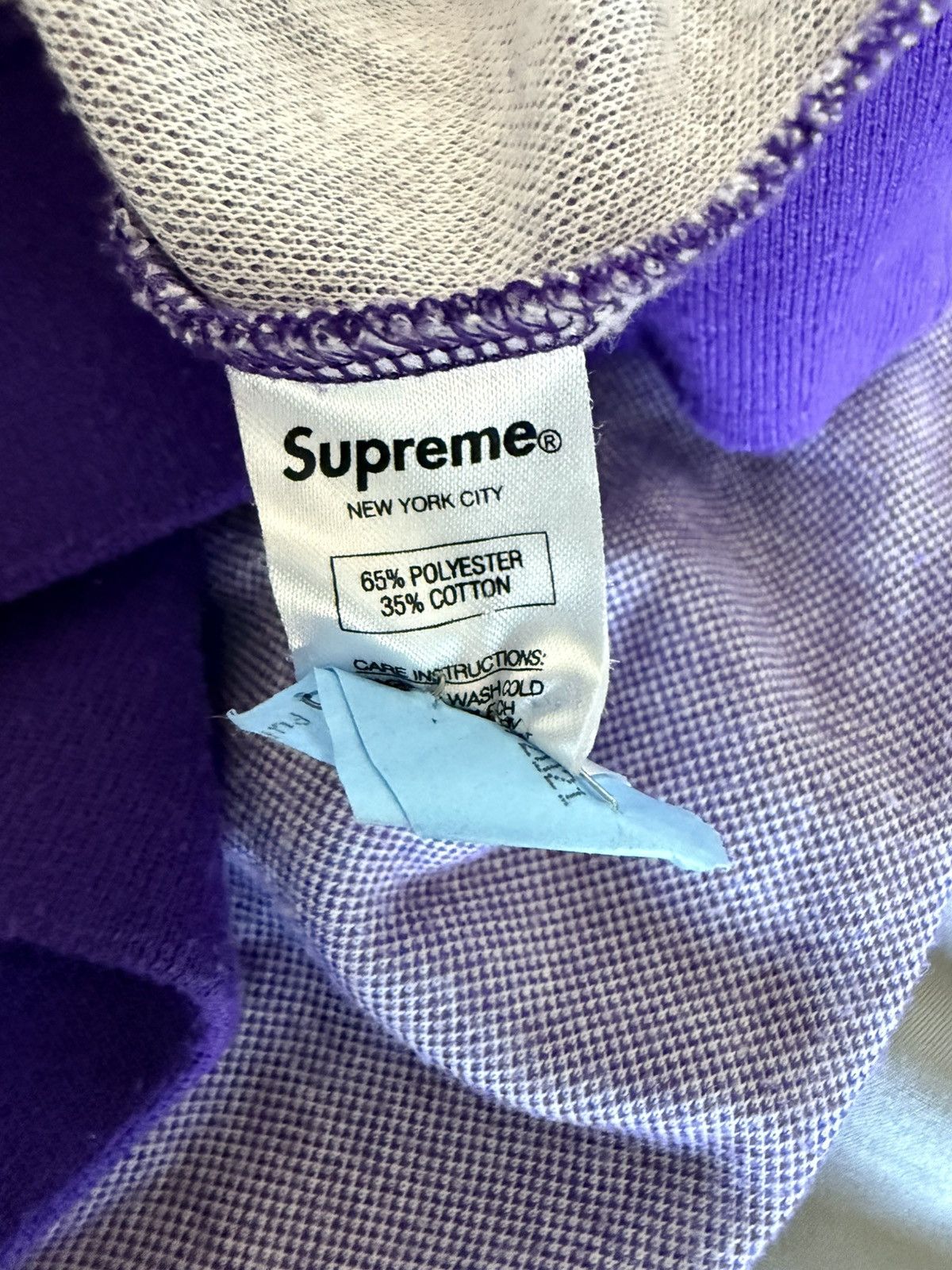 Supreme Supreme Tonal Stripe Logo Crewneck In Purple Size M Size US M / EU 48-50 / 2 - 4 Thumbnail