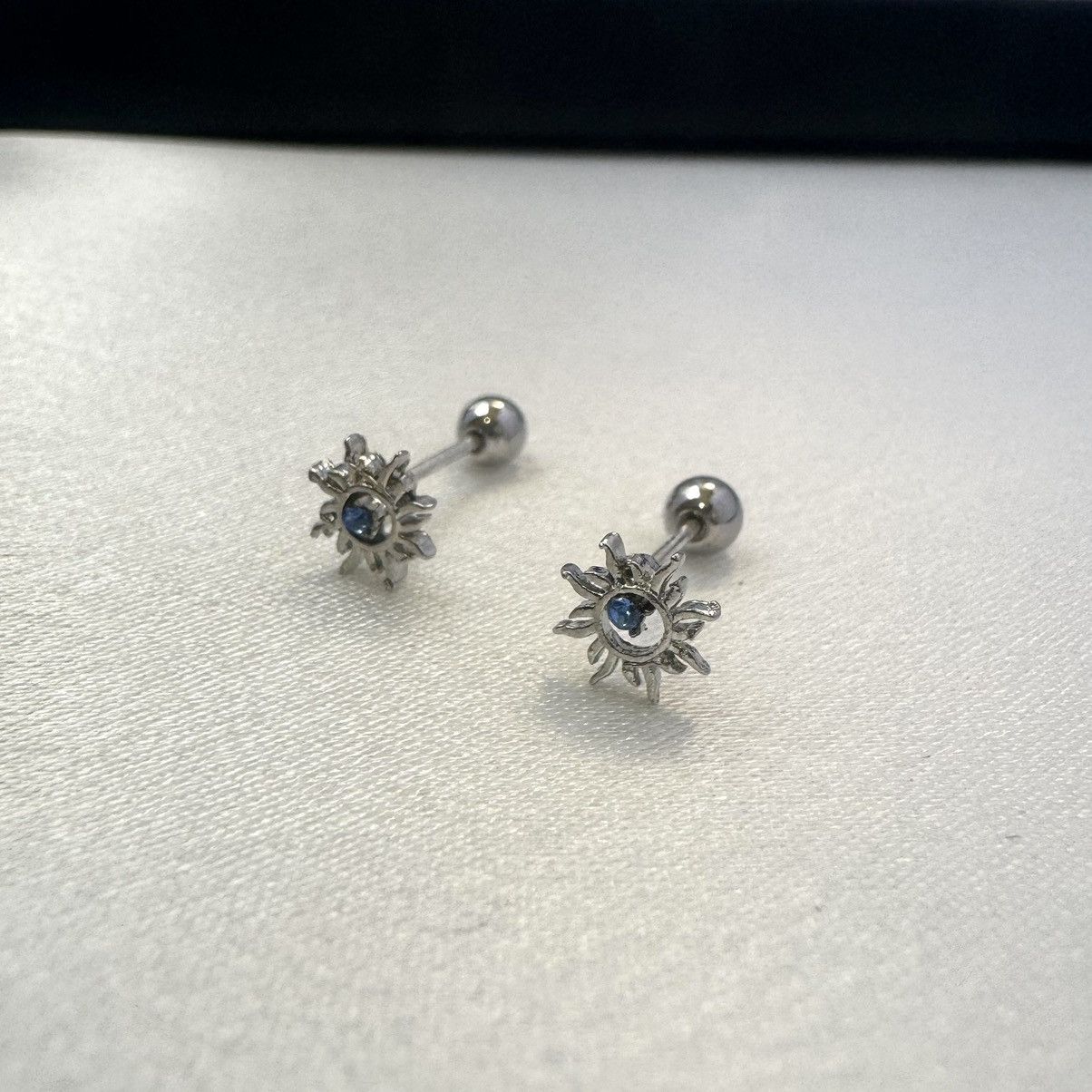 Designer Small Sun Stud Earrings for Men Women Unisex Style Size ONE SIZE - 3 Thumbnail