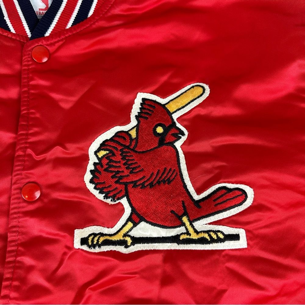 Starter Vintage MLB St Louis Cardinals Red Satin Varsity Jacket men Size US XL / EU 56 / 4 - 5 Thumbnail