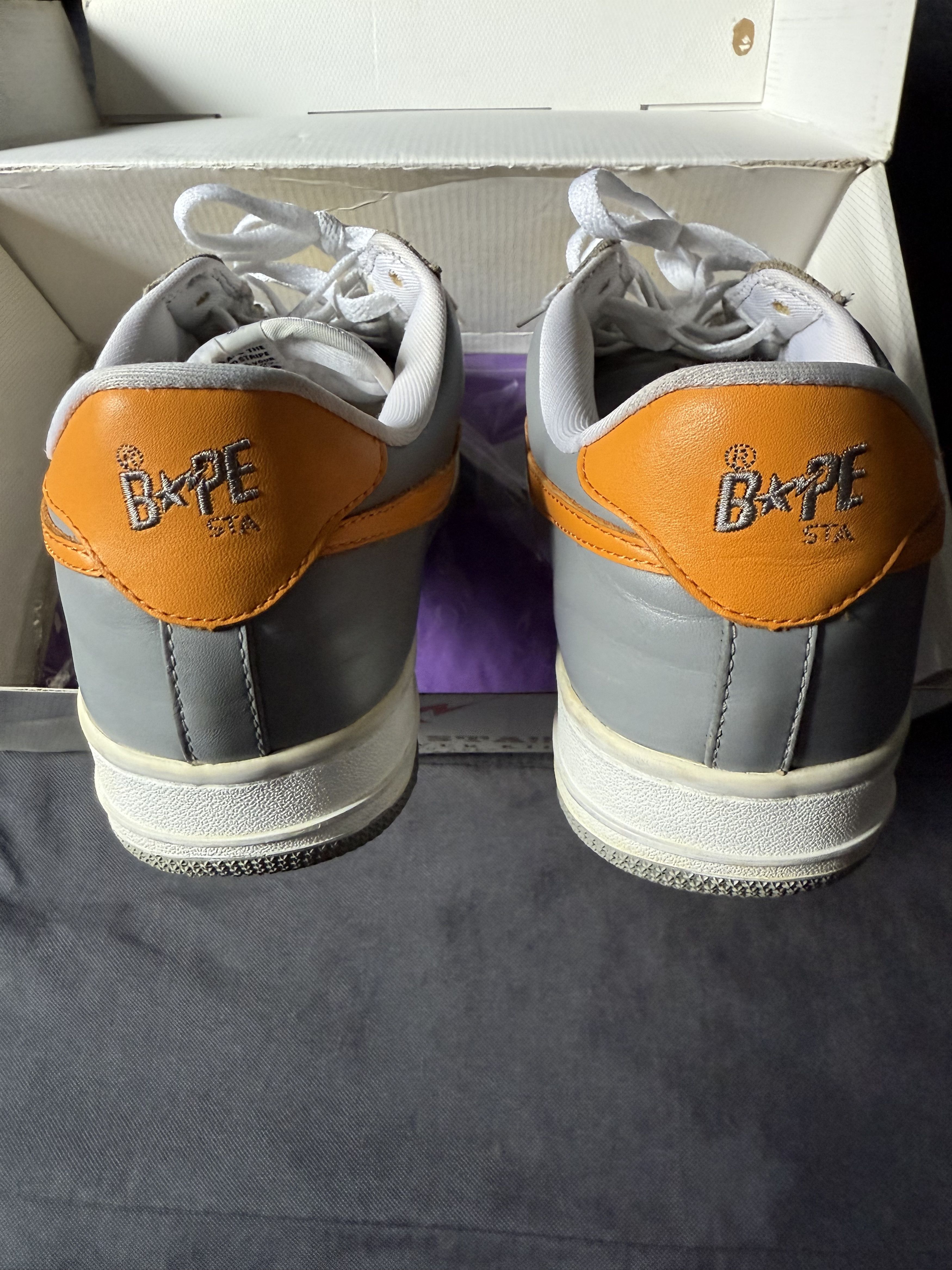 Bape Bapesta grey, yellow and orange sta Size US 11 / EU 44 - 2 Thumbnail