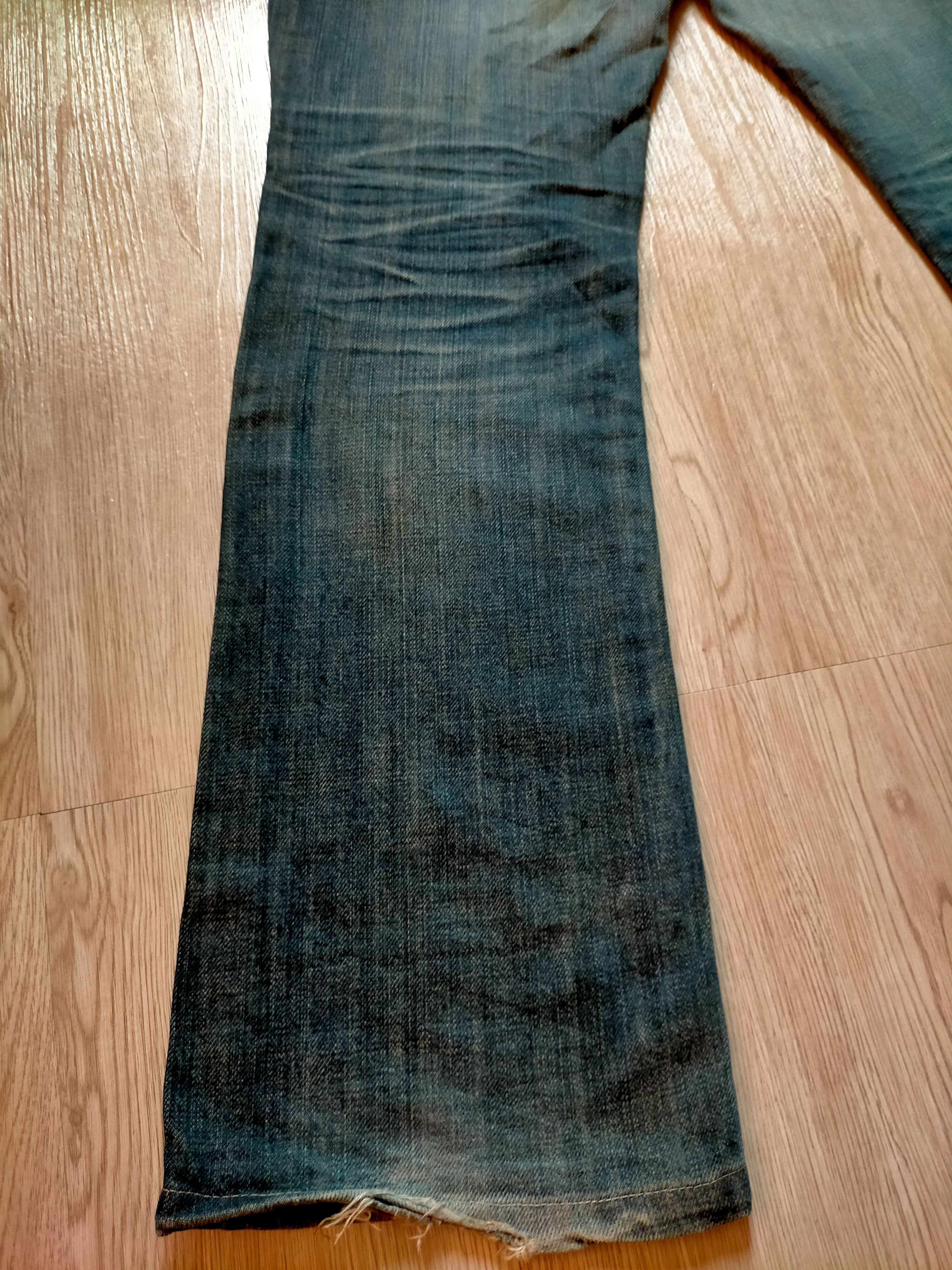 If Six Was Nine × Japanese Brand Flare Jeans Semantic Design Leather pocket Boot cut Denim Size US 31 - 14 Thumbnail