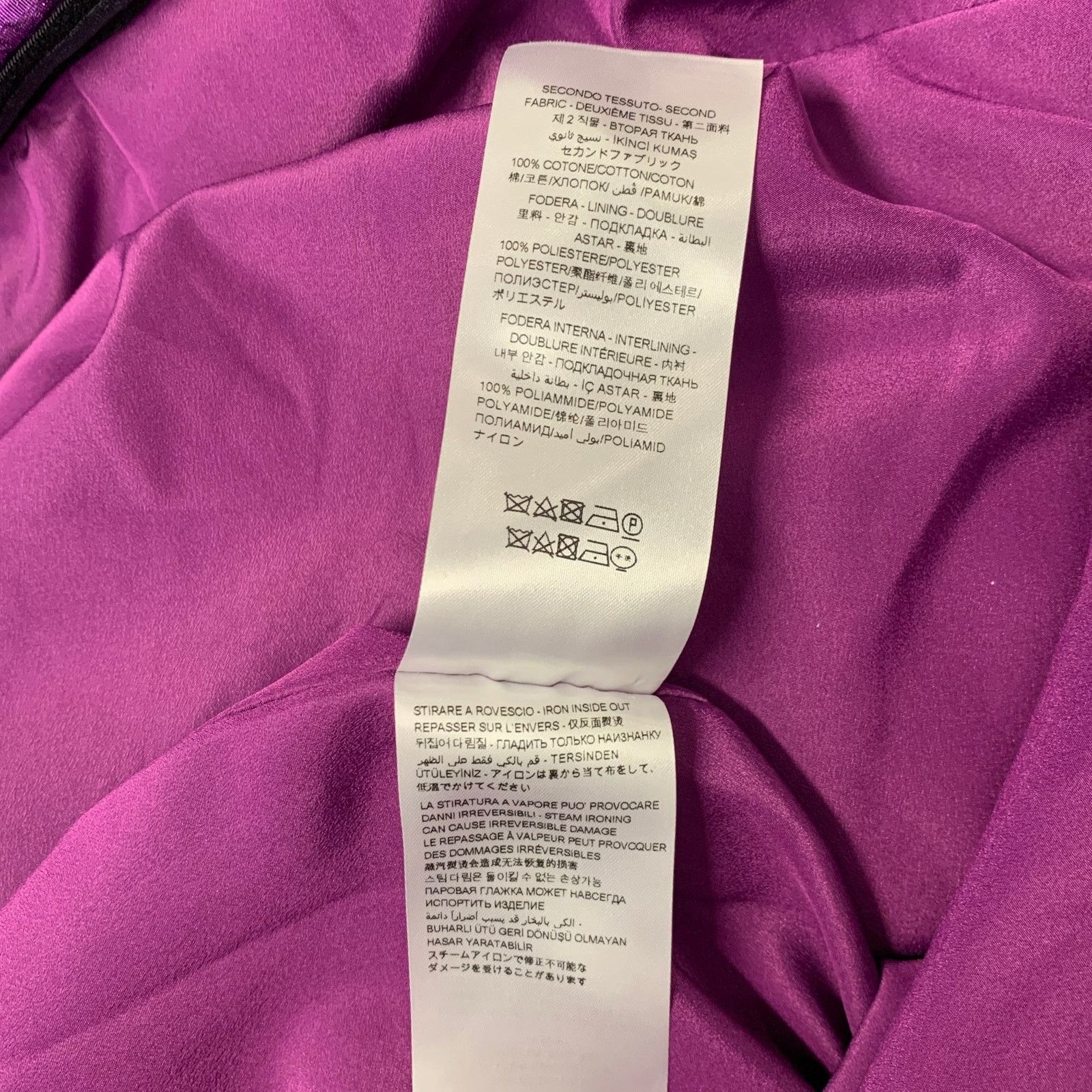 The Attico ATTICO Size 6 Purple Polyester Metallic Mini Dress Size M / US 6-8 / IT 42-44 - 7 Thumbnail