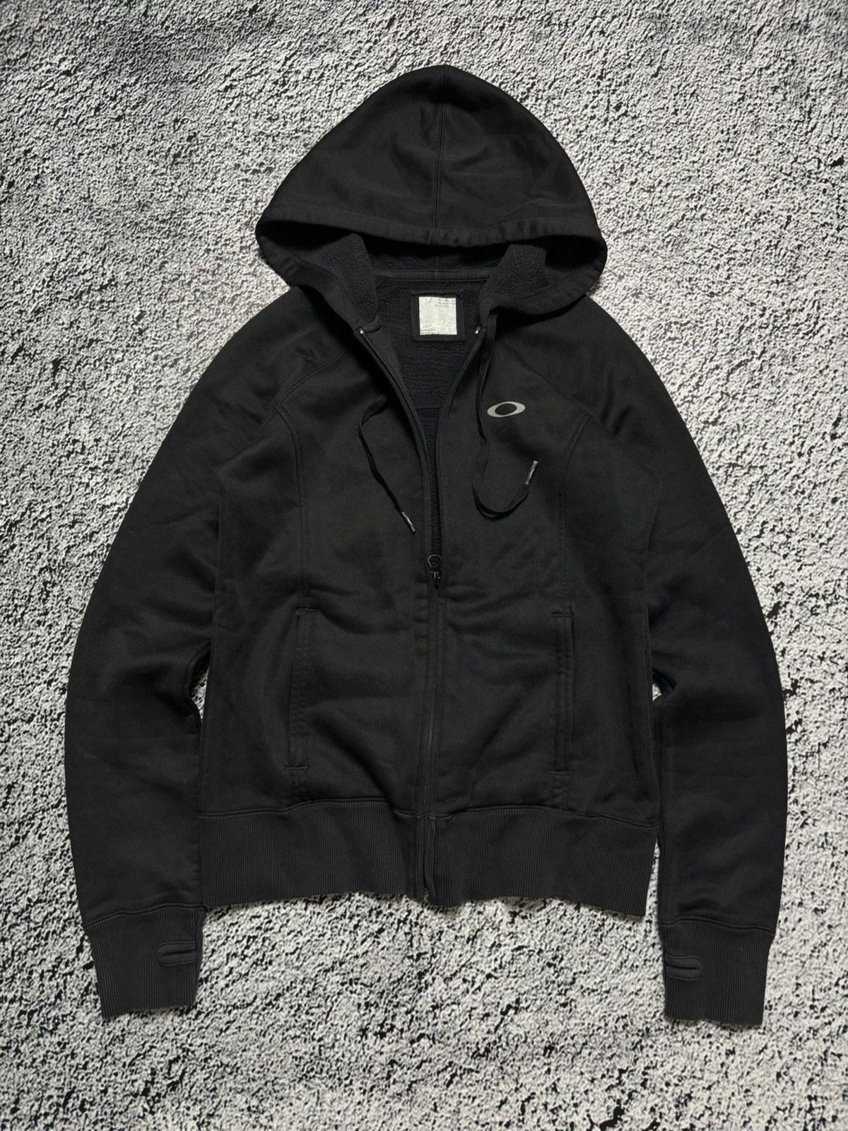Oakley × Vintage Vintage Oakley zip hoodie with finger hole Size XS / US 0-2 / IT 36-38 - 6 Thumbnail