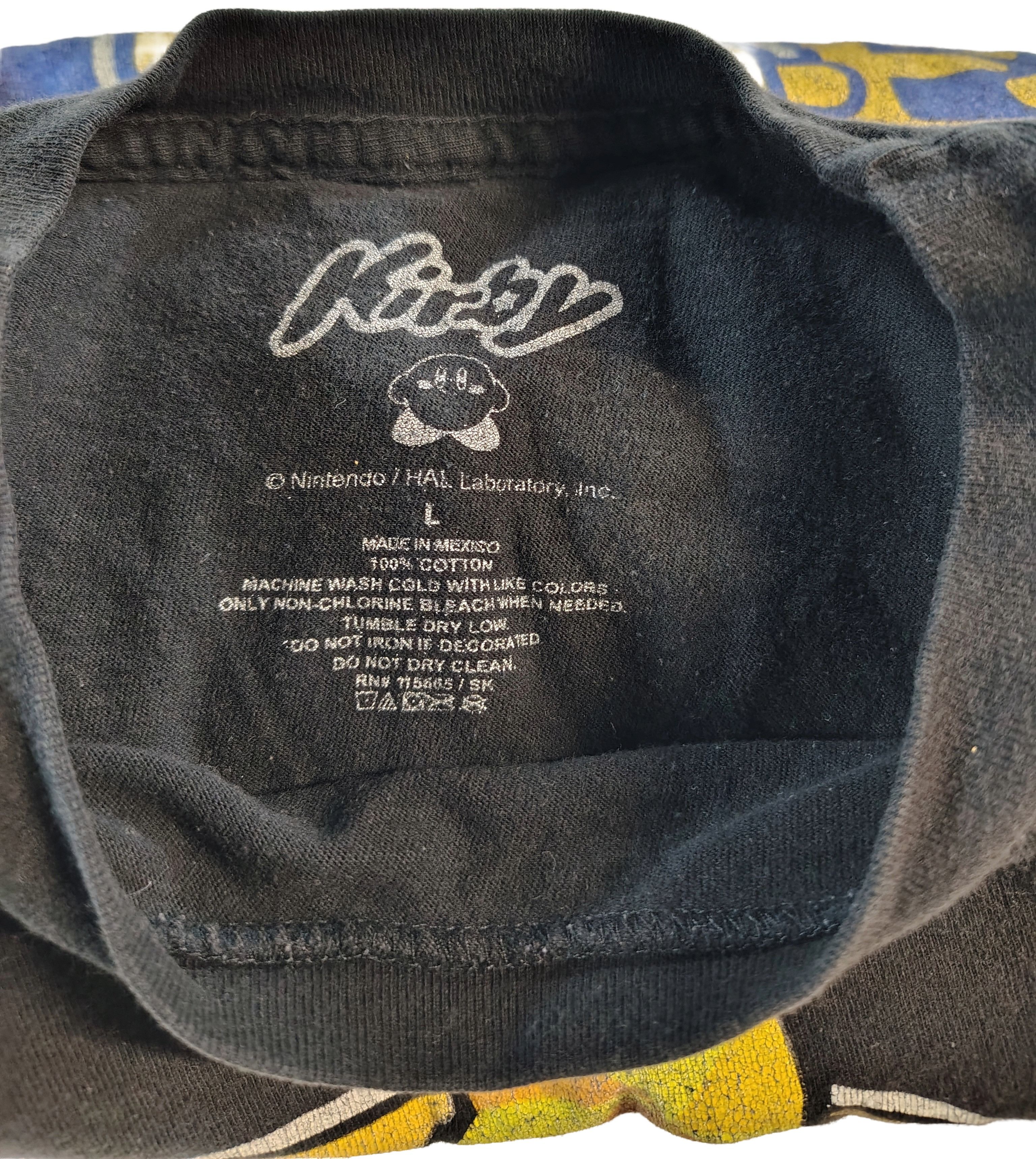 Nintendo Men's Vintage Large Japanese Kirby Graphic T-Shirt Size US L / EU 52-54 / 3 - 2 Thumbnail