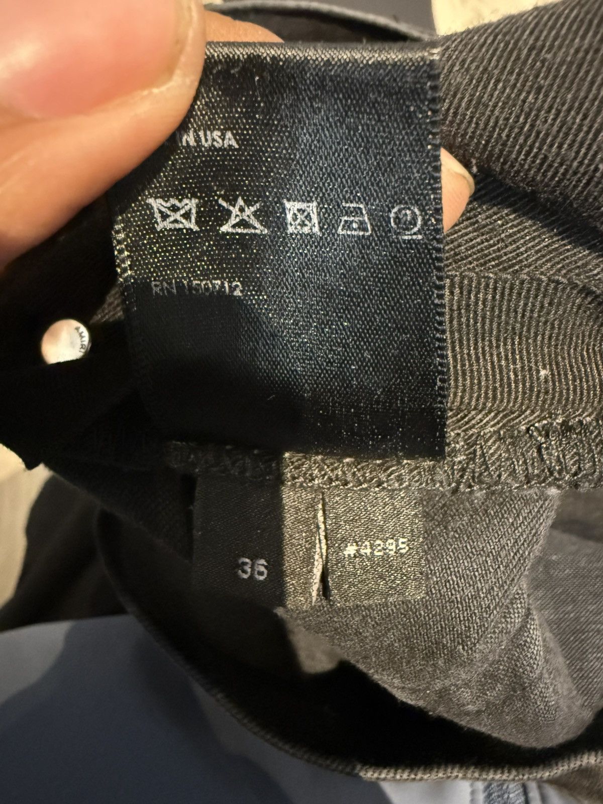 Amiri Amiri Grey Stacked Skinny Jeans Size US 38 / EU 54 - 6 Thumbnail