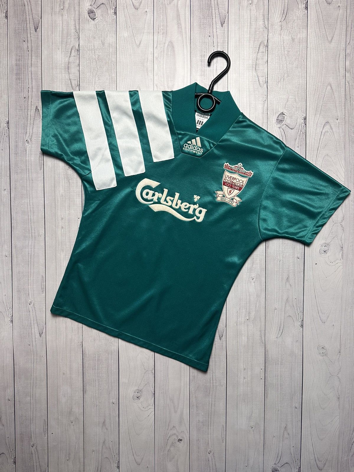 Vintage Liverpool soccer jersey adidas equipment 100 years