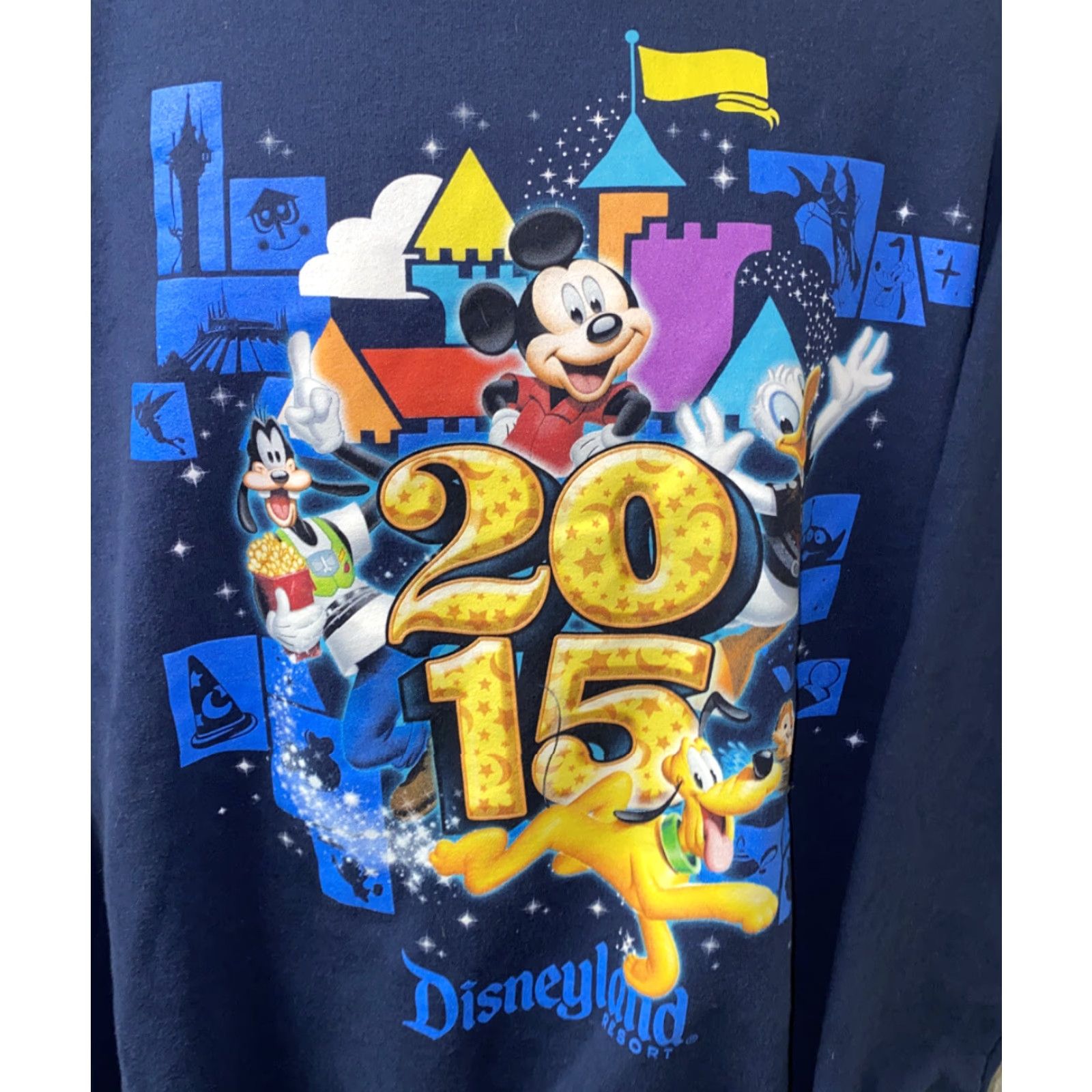 Hanes Disney Hanes Resort Sweatshirt Mens XL Navy Blue Fleece Lined Pullover Cotton/Polyester Disney Resort Mens XL Navy Blue Fleece Lined Sweatshirt Size US XL / EU 56 / 4 - 2 Thumbnail