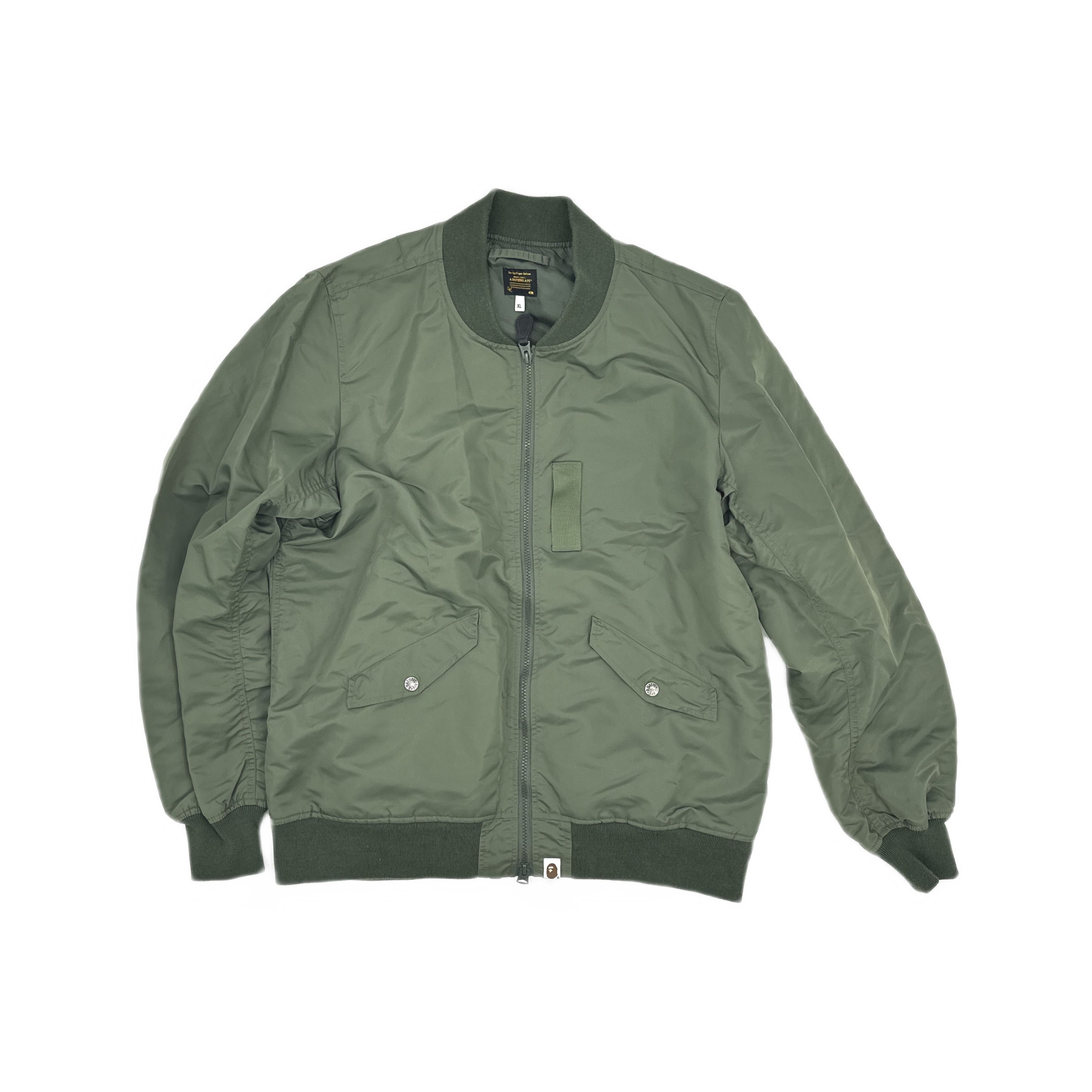 Bape A Bathing Ape Logo Bomber Jacket Size XL Size US XL / EU 56 / 4 - 1 Thumbnail