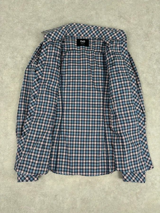 Dolce & Gabbana AW2011 Dolce & Gabbana Blue Plaid Cotton Western Shirt Size US S / EU 44-46 / 1 - 7 Thumbnail