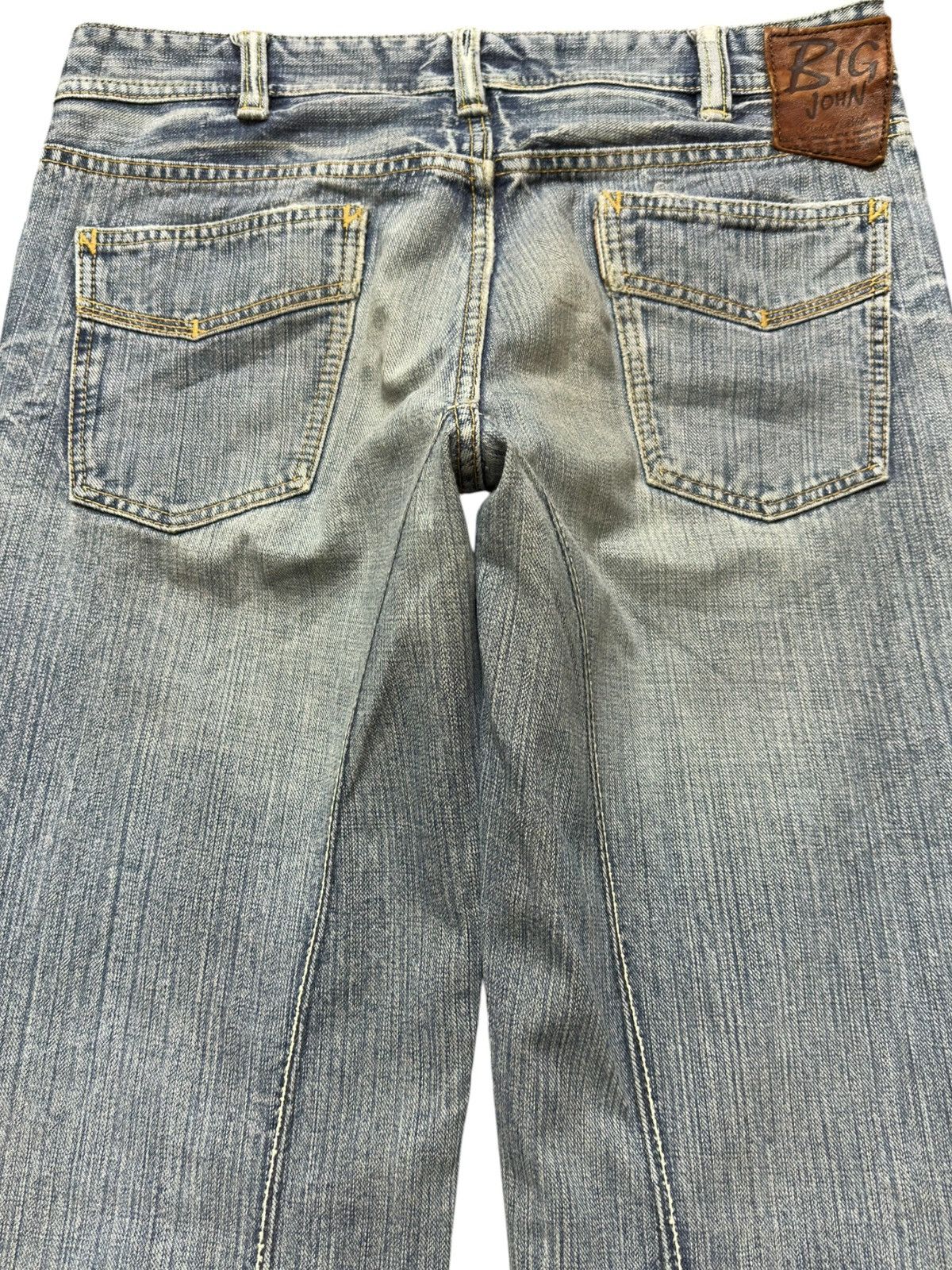 Big John Vintagw Big John Flare Faded Style Jeans Size US 33 - 5 Thumbnail