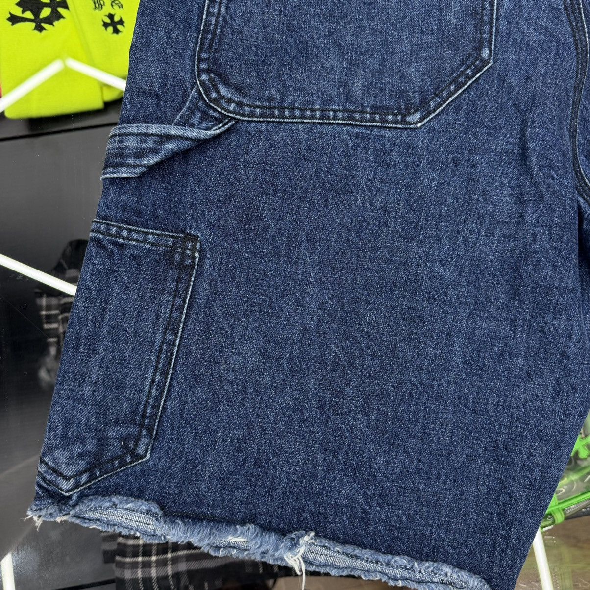 Chrome Hearts Chrome Hearts Double Knee Carpenter Denim Shorts Indigo Size US 33 - 11 Thumbnail