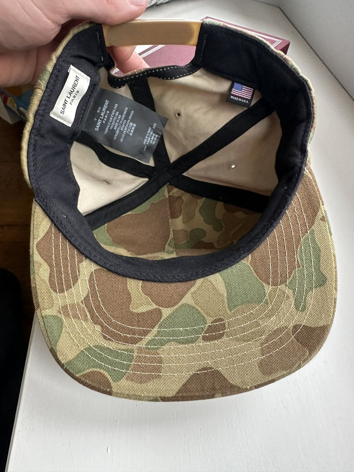 Yves Saint Laurent SS16 Grail Saint Laurent camouflage camo trucker hat cap Size ONE SIZE - 16 Thumbnail