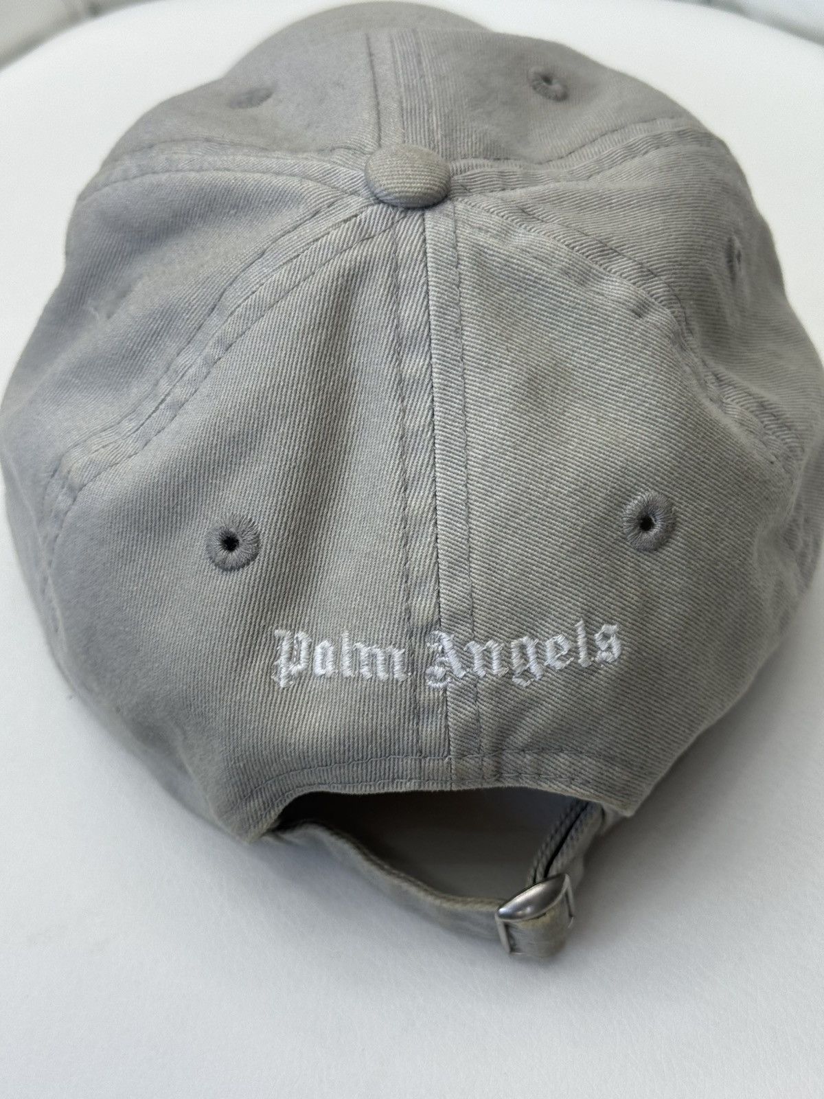 Palm Angels Palm Angels Mens Hat Pre Owned Grey Starp One Size Size ONE SIZE - 5 Thumbnail