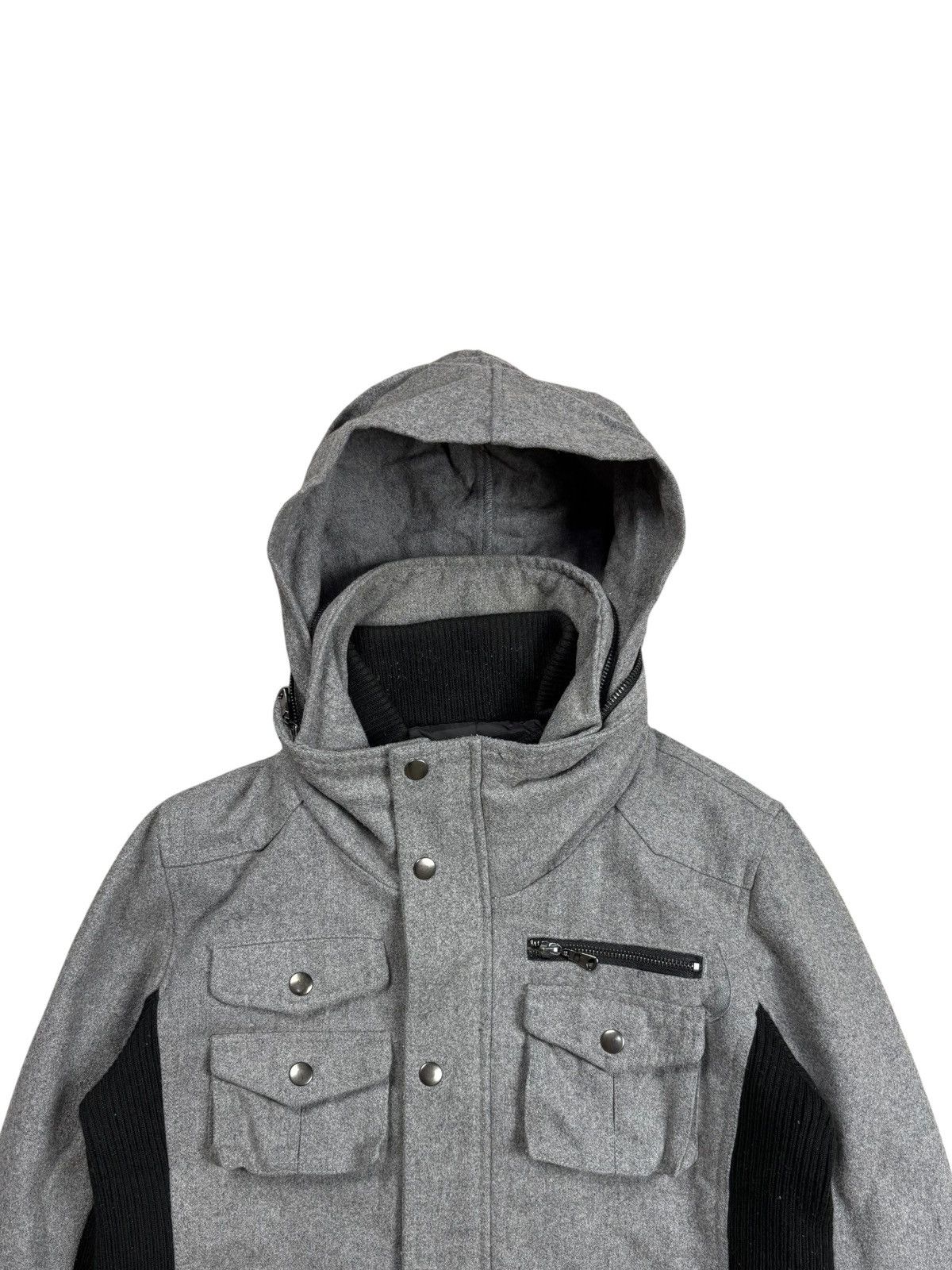 Le Grande Bleu (L.G.B.) 2000s Semantic Design - Apocalypse Wool Bono Cargo Jacket Size US M / EU 48-50 / 2 - 8 Thumbnail