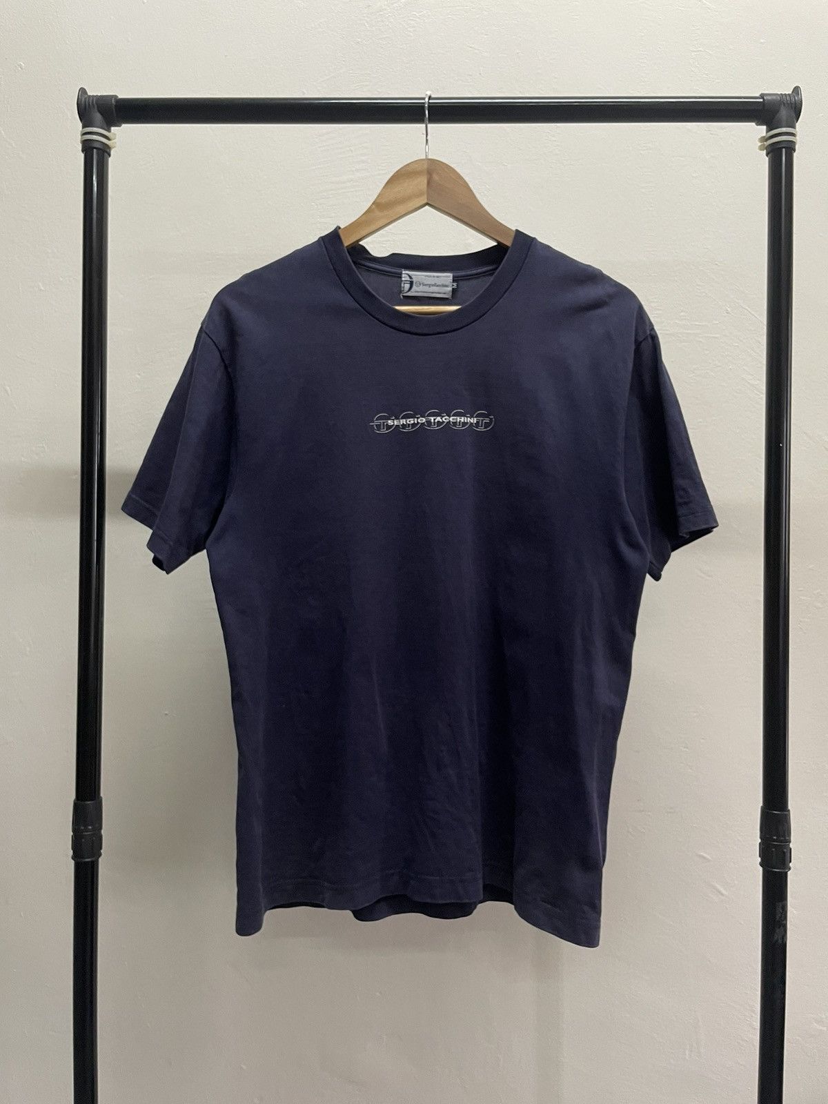 image of Vintage Sergio Tacchini Tee in Blue, Men's (Size Medium)