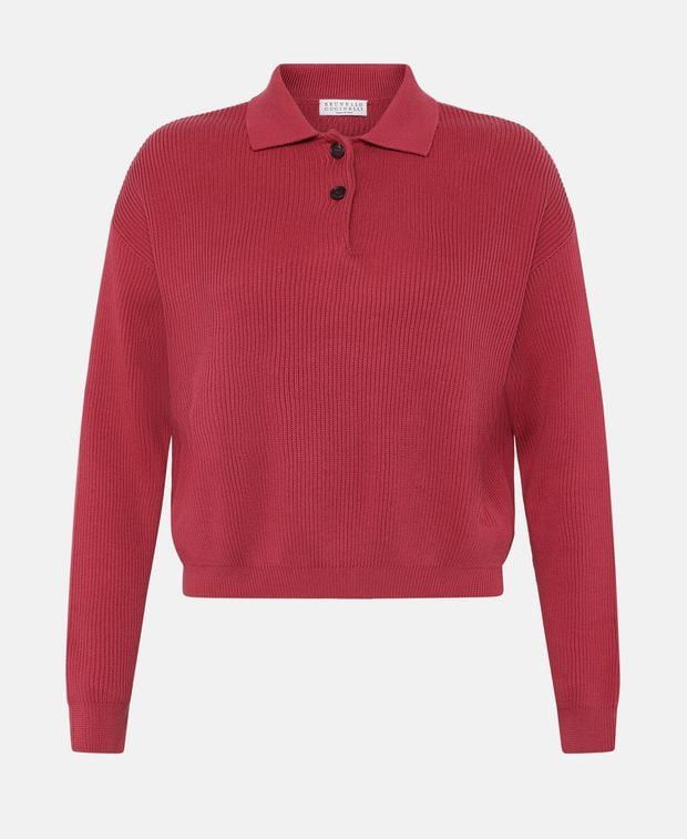 Brunello Cucinelli Knitted polo shirt Size XL / US 12-14 / IT 48-50 - 1 Thumbnail