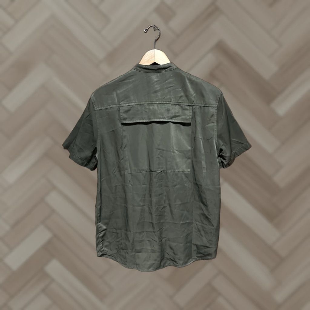 Vintage ROYALTY By Maluma Shirt Button-Up Mens Small Green Size 36R - 1 Thumbnail