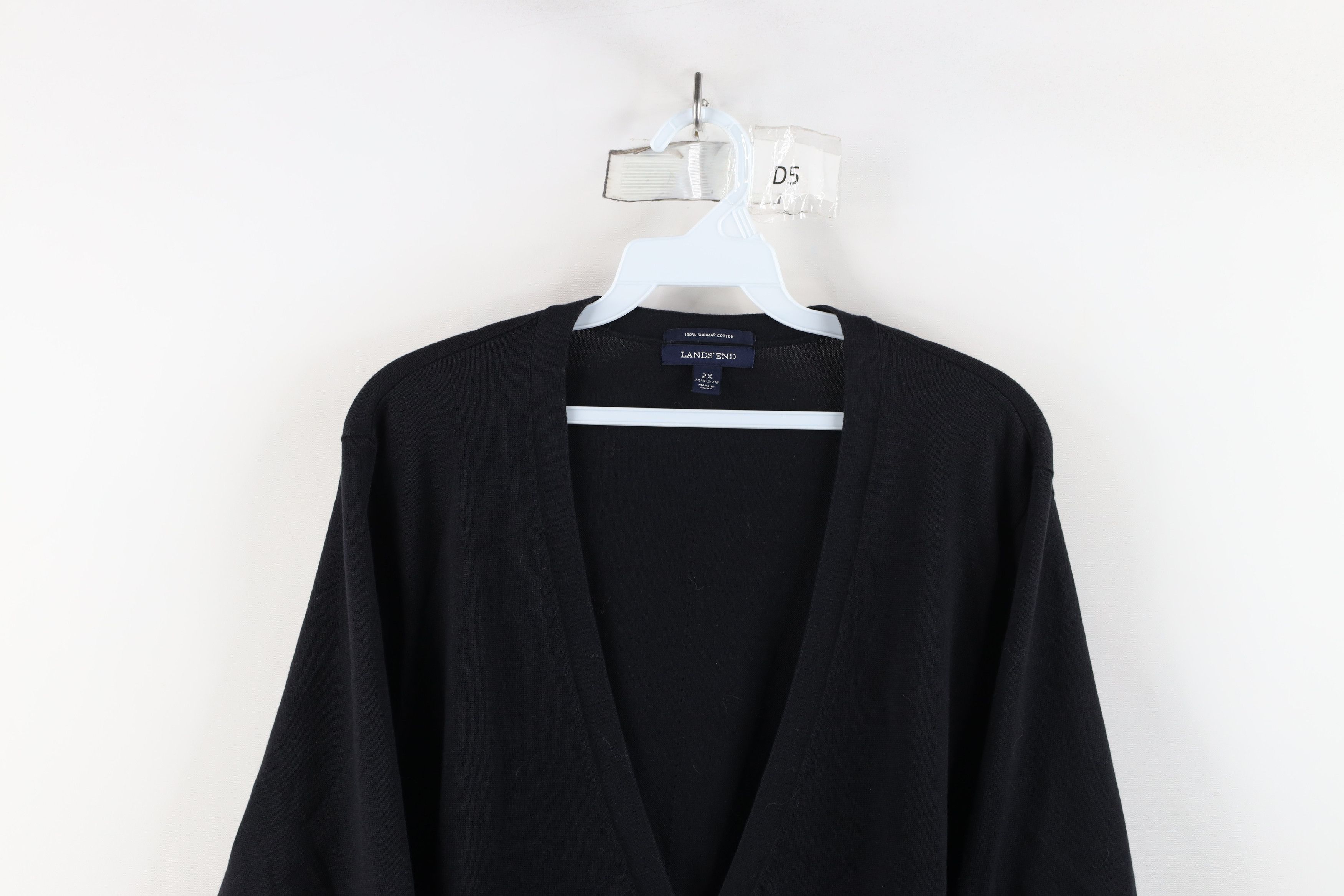 Lands' End × Vintage Vintage Lands End Cotton Knit 3/4 Sleeve Cardigan Sweater Size XXL / US 16-18 / IT 52-54 - 2 Thumbnail