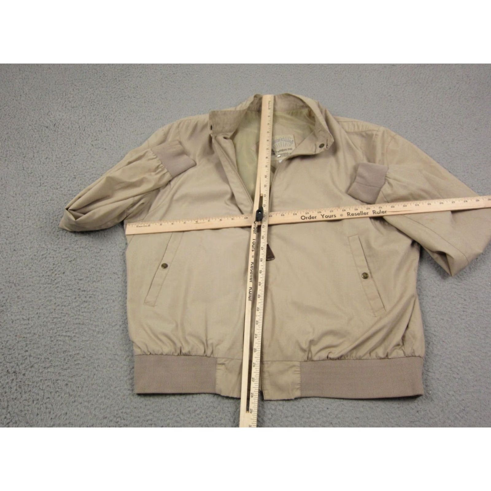London Fog VINTAGE London Fog Jacket Mens 46L Beige Auburn Full Zip Bomber Jacket 70s 80s Sports Outdoor Casual Workwear Mens Size US S / EU 44-46 / 1 - 5 Thumbnail