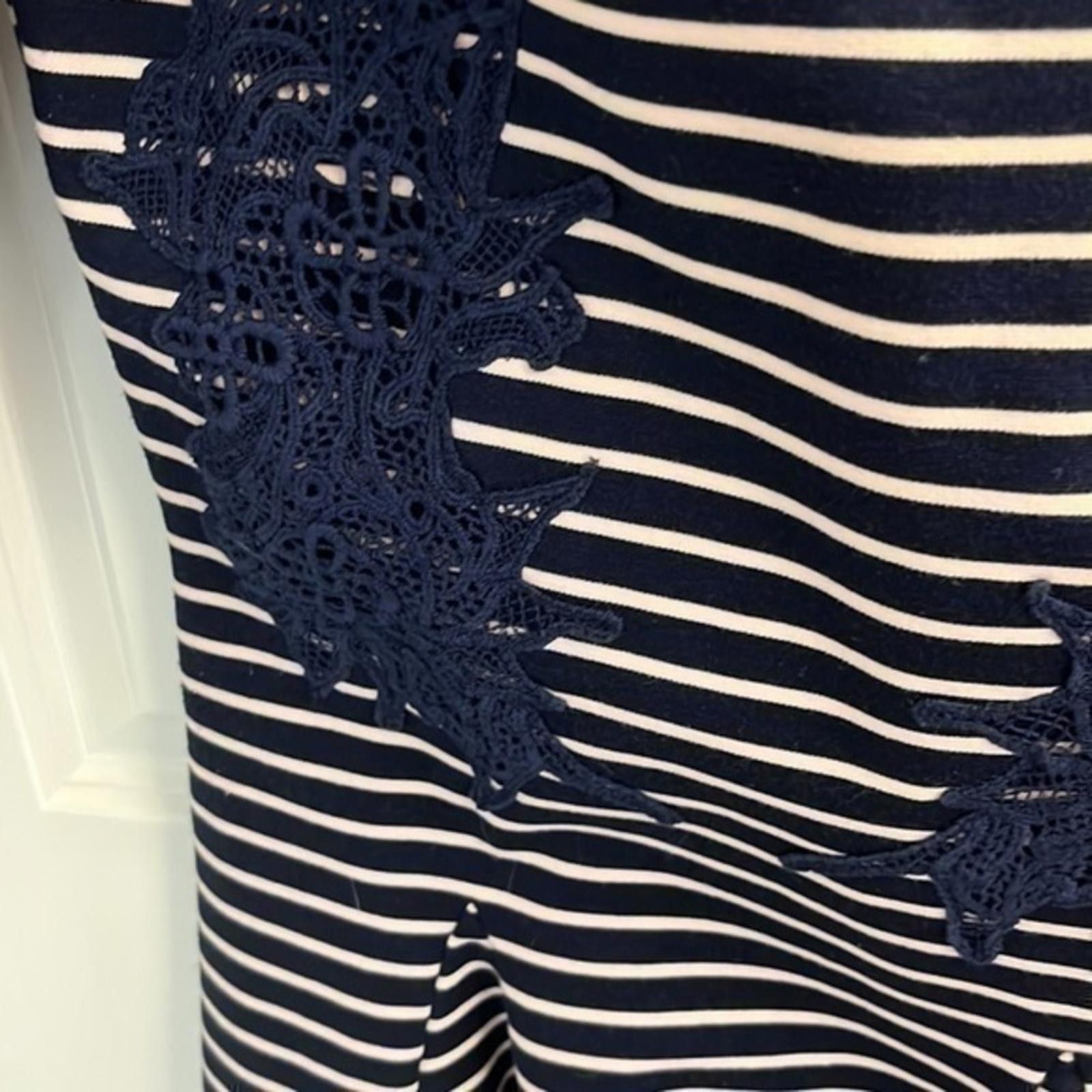 Free People Free People Blue Nautical Knotty Striped Dress Size S / US 4 / IT 40 - 6 Thumbnail
