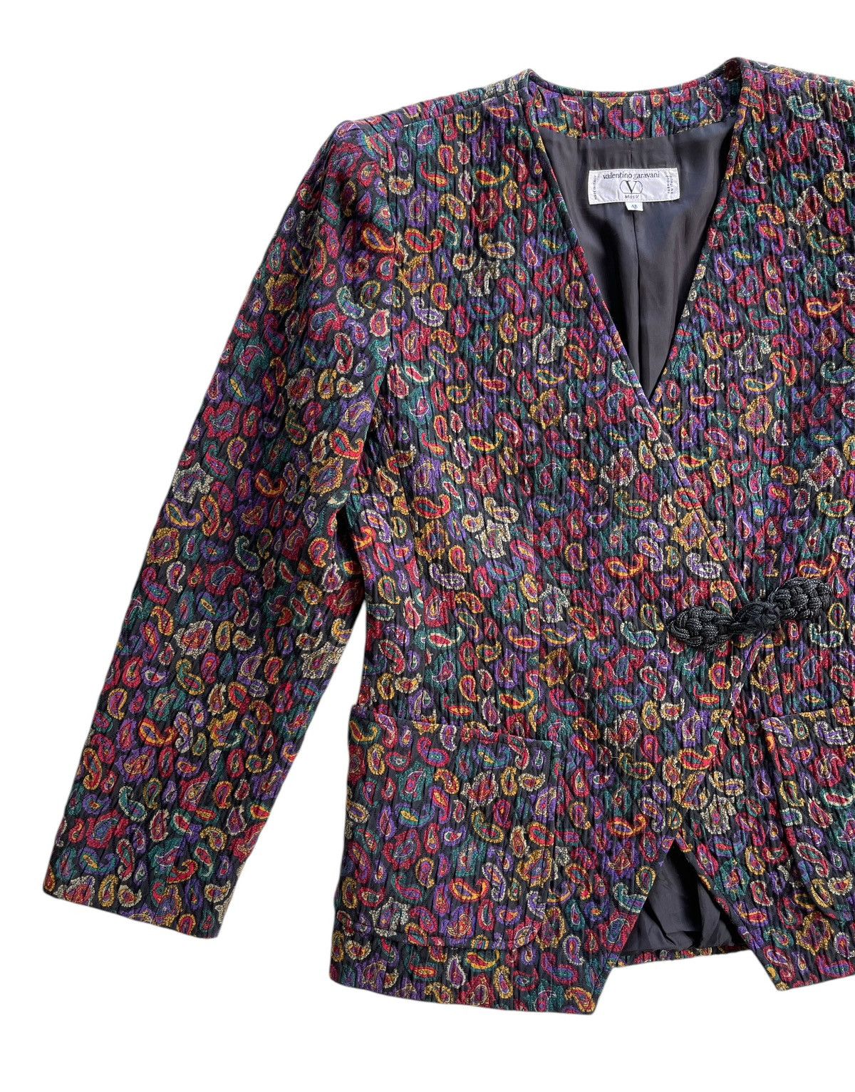 Valentino Valentino Garavani Asymmetrical Paisley Jacket Size M / US 6-8 / IT 42-44 - 6 Thumbnail