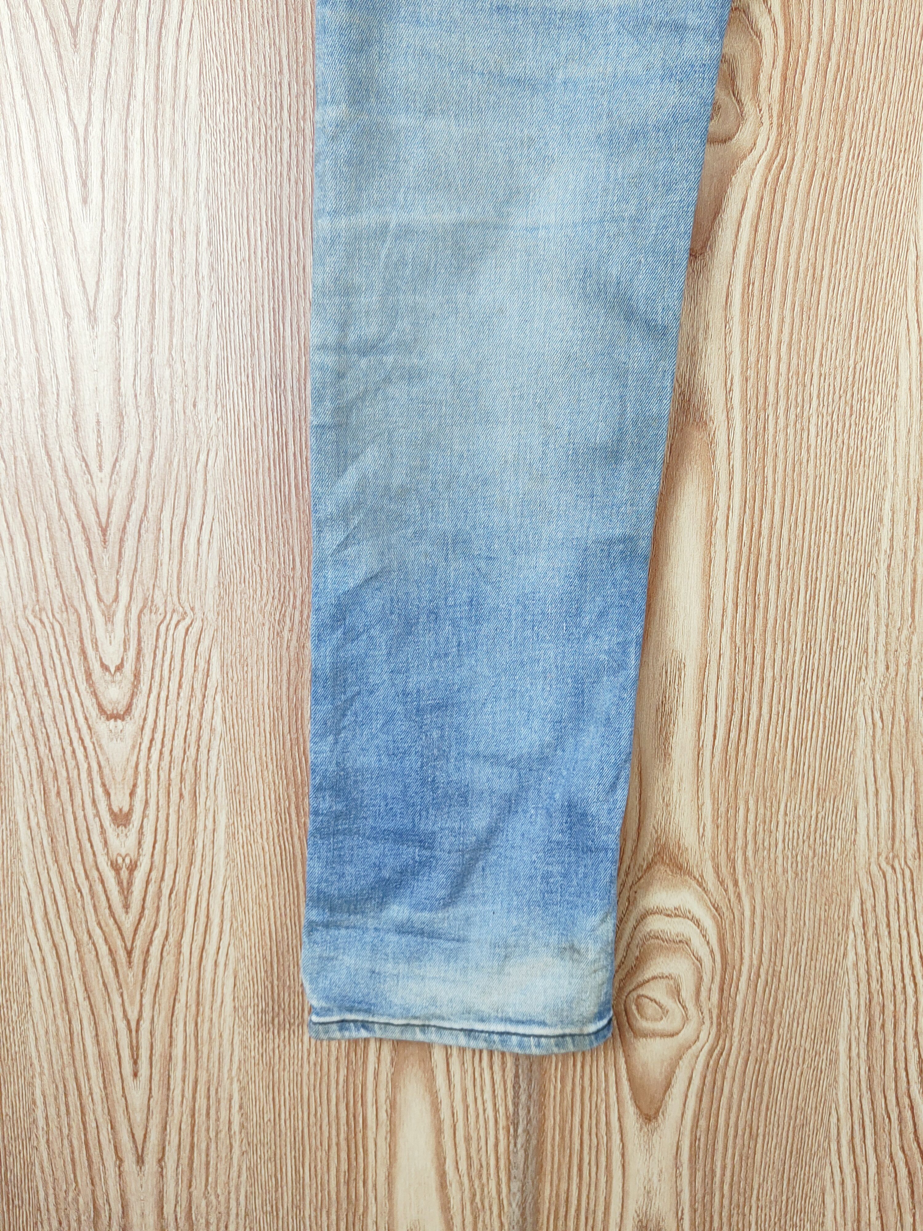 Vintage Mister Hollywood Blue Distressed Ripped Skinny Jeans #W659 Size US 34 / EU 50 - 9 Thumbnail