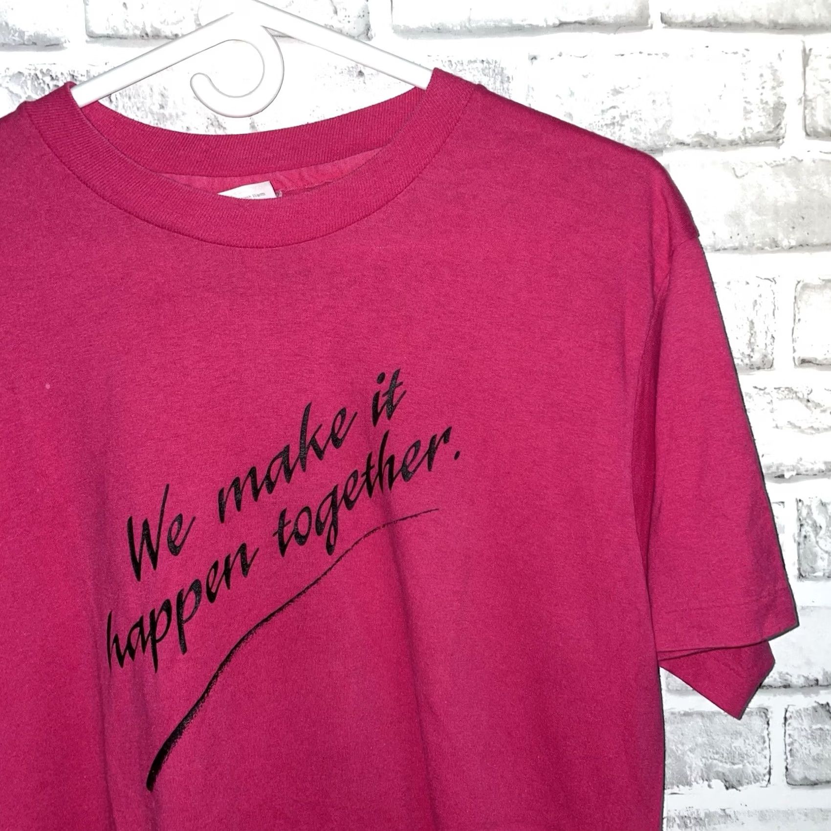 Hanes VINTAGE Hanes USWEST Pink Cotton Blend Graphic Tee Mens Size L USA Single Stitch Size US L / EU 52-54 / 3 - 2 Thumbnail