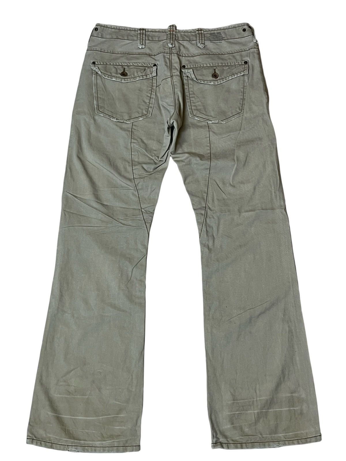 Edwin SICK🔥EDWIN TYPE 505 KHAKI FLARE TACTICAL PANT Size US 34 / EU 50 - 2 Thumbnail