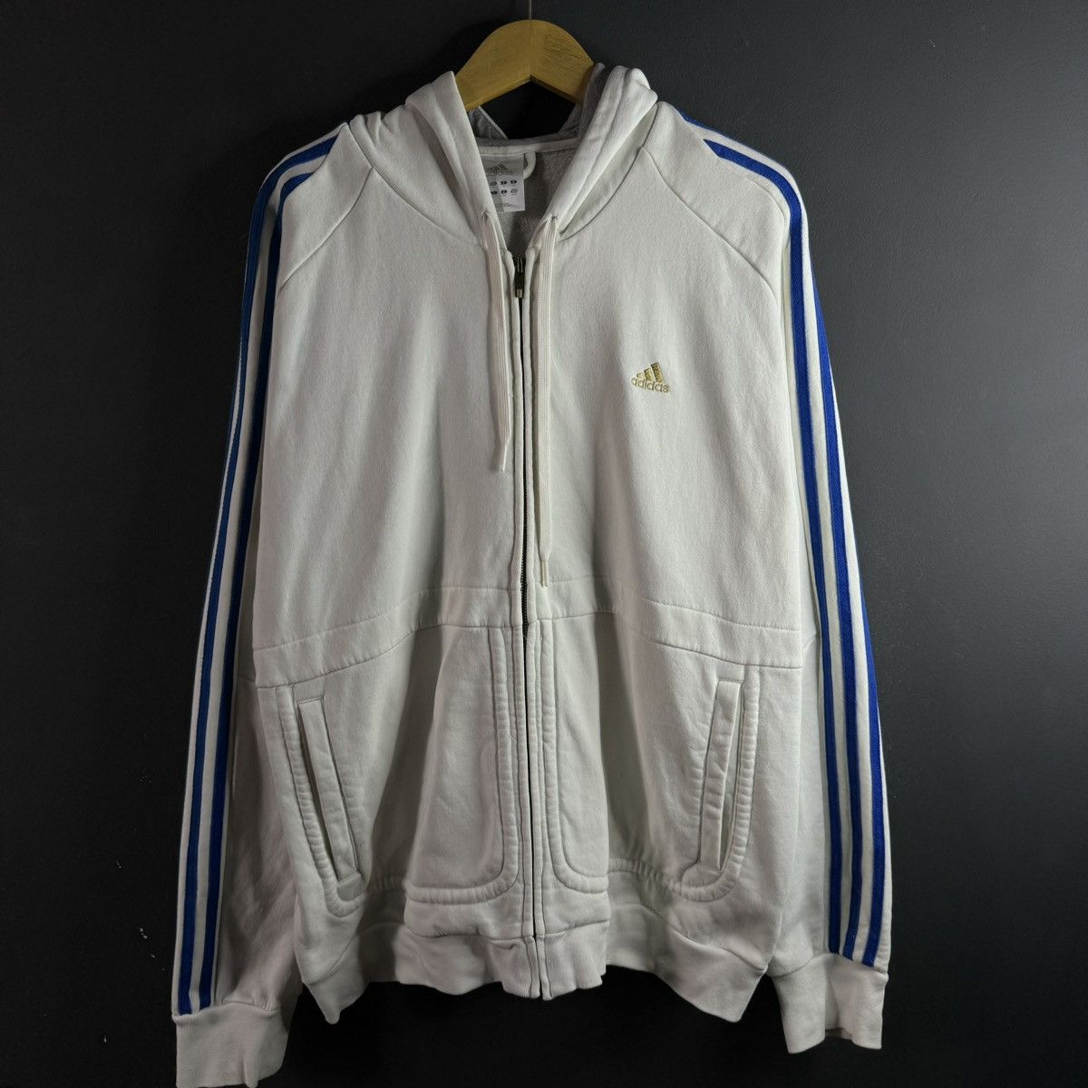 Vintage Vintage Adidas Hoodie Size US L / EU 52-54 / 3 - 1 Thumbnail