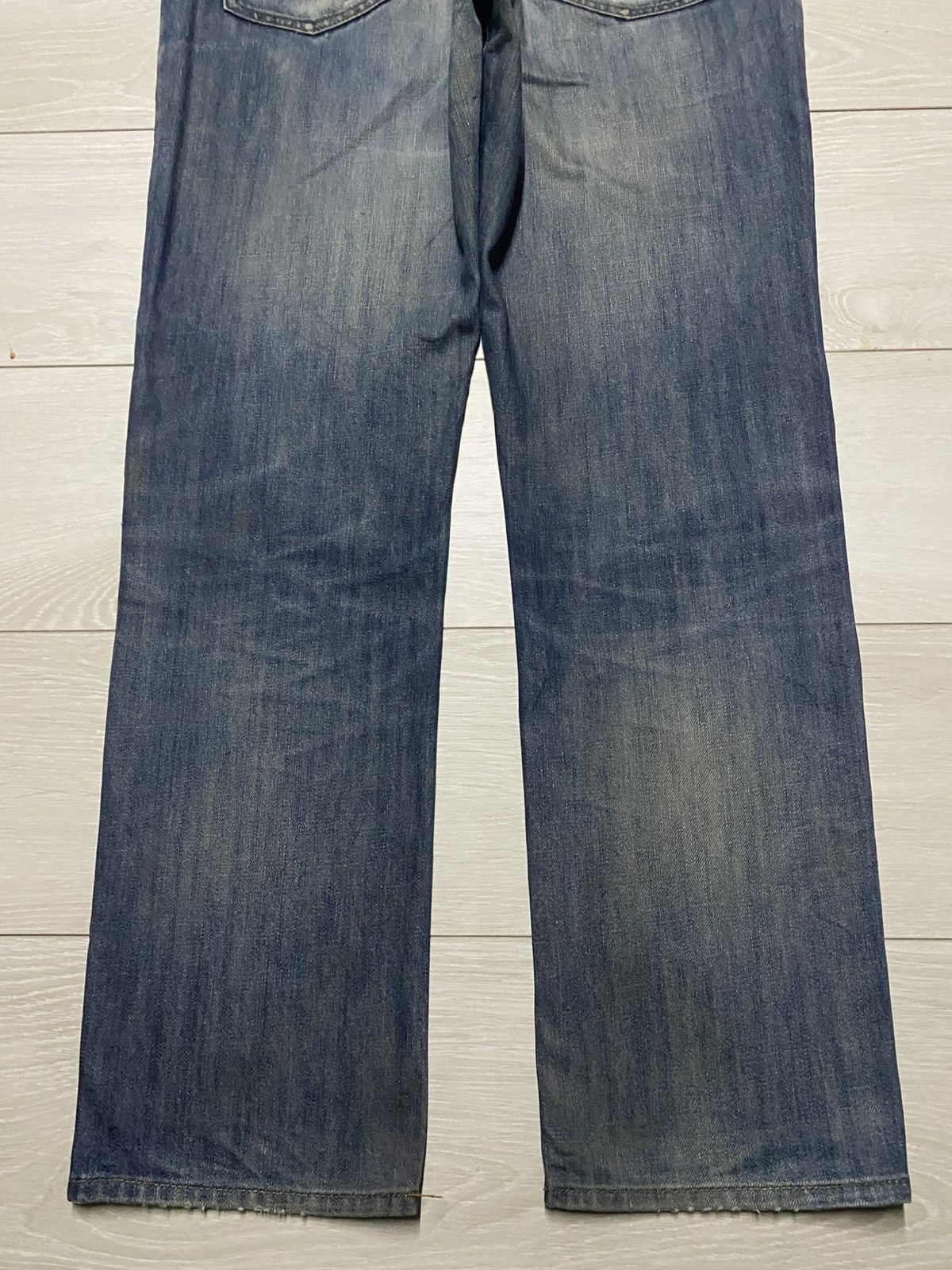Gap × Yeezy Vintage Gap Denim Distressed Slim Jeans Size US 35 - 6 Thumbnail