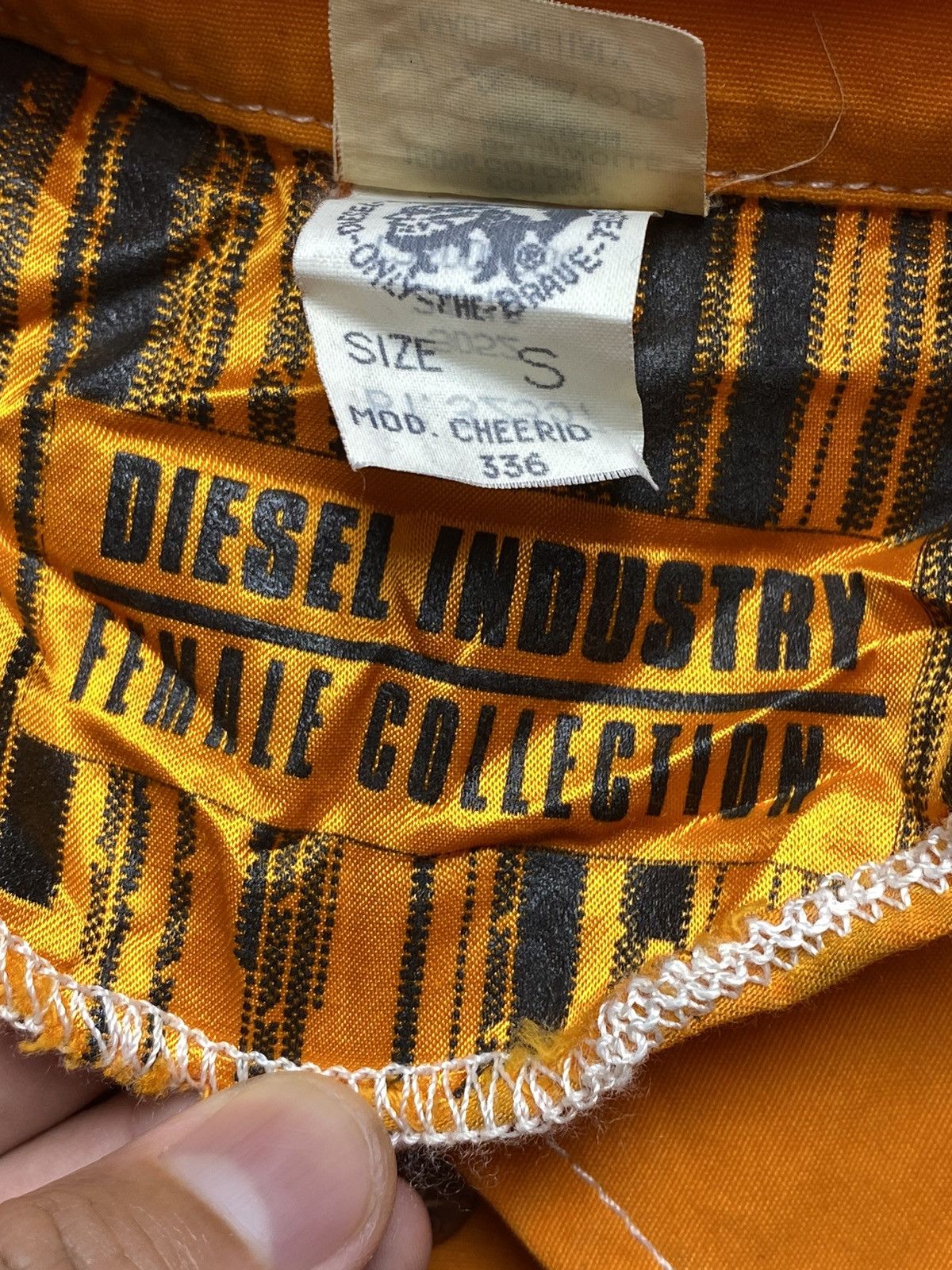 Diesel 2000s Diesel Punk - Safety Orange Cargo Shirt Jacket Size M / US 6-8 / IT 42-44 - 5 Thumbnail