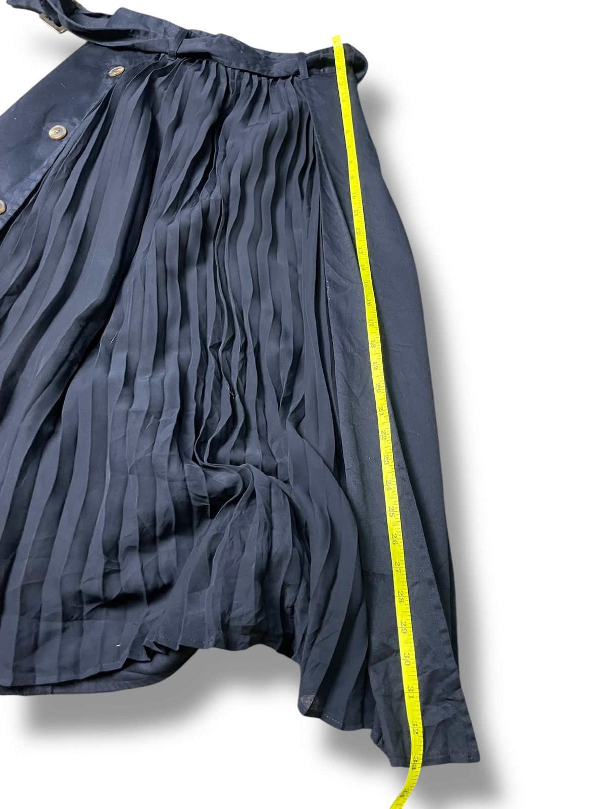 Beams Plus × Japanese Brand × Vintage BEAMS HEART Half Pleated Midi Skirts (88) Size 25" / US 0 / IT 36 - 7 Thumbnail