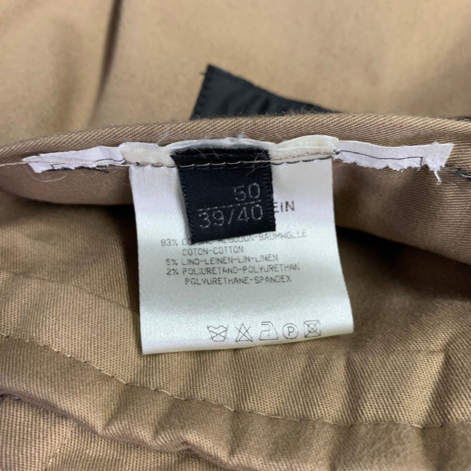Calvin Klein CALVIN KLEIN Grey Charcoal Cotton Linen Blend Suit Size 40S - 9 Thumbnail