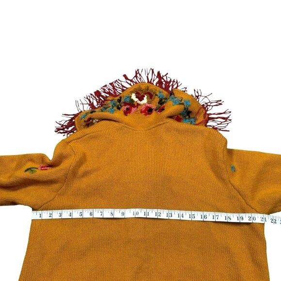 Vintage VINTAGE Carole Little 80% Wool M Cardigan Fringe Embroidered Size M / US 6-8 / IT 42-44 - 8 Thumbnail