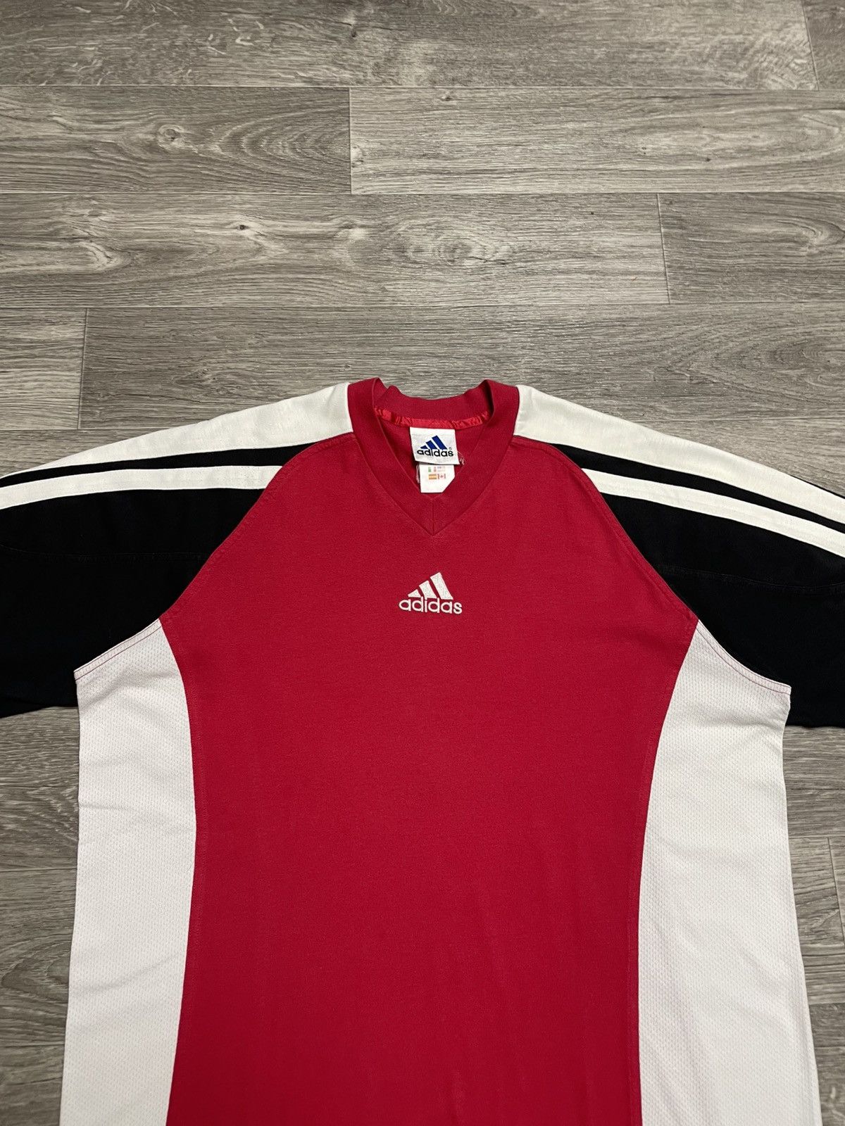 Adidas Vintage 90s Adidas Retro Style T-Shirt Size US XL / EU 56 / 4 - 2 Thumbnail