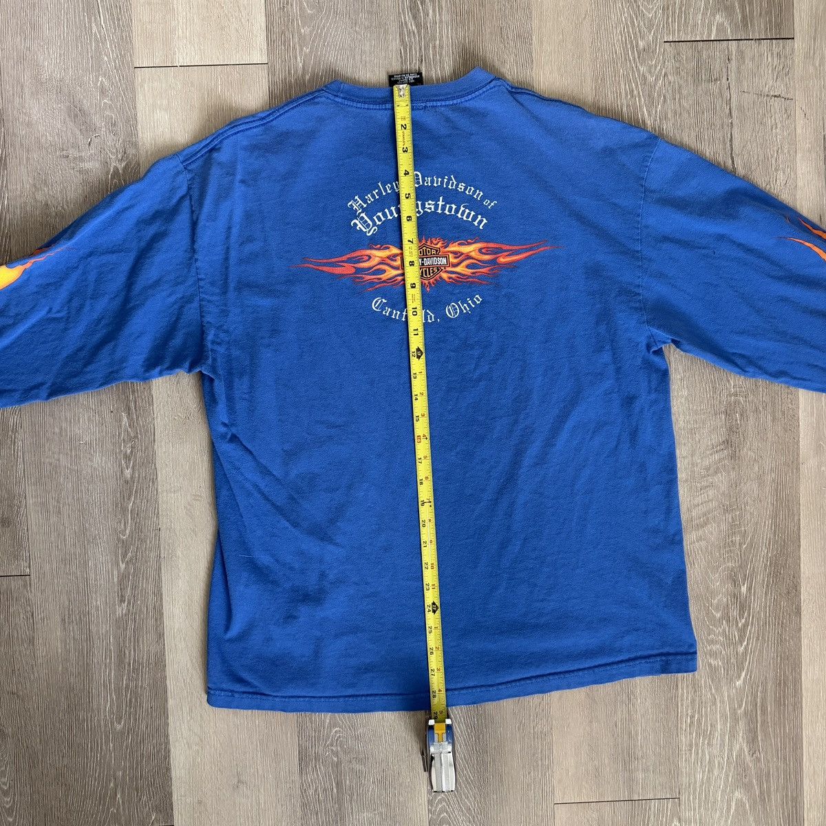 Vintage Vintage Harley Davidson Flame Sleeve Logo Long-Sleeve Tee Size US XL / EU 56 / 4 - 8 Thumbnail