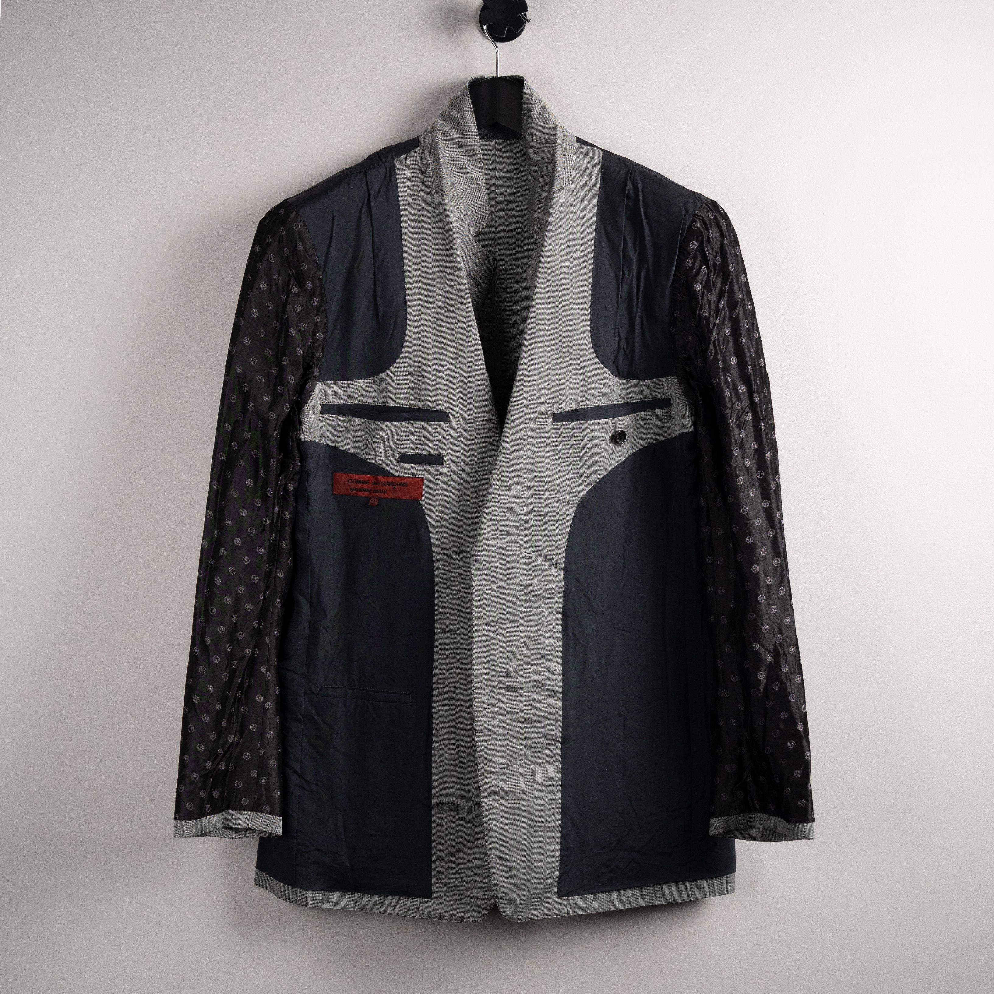 Comme des Garcons Homme Deux Comme Des Garcons Homme Deux SS08 Herringbone Stripe Blazer Size US L / EU 52-54 / 3 - 3 Thumbnail