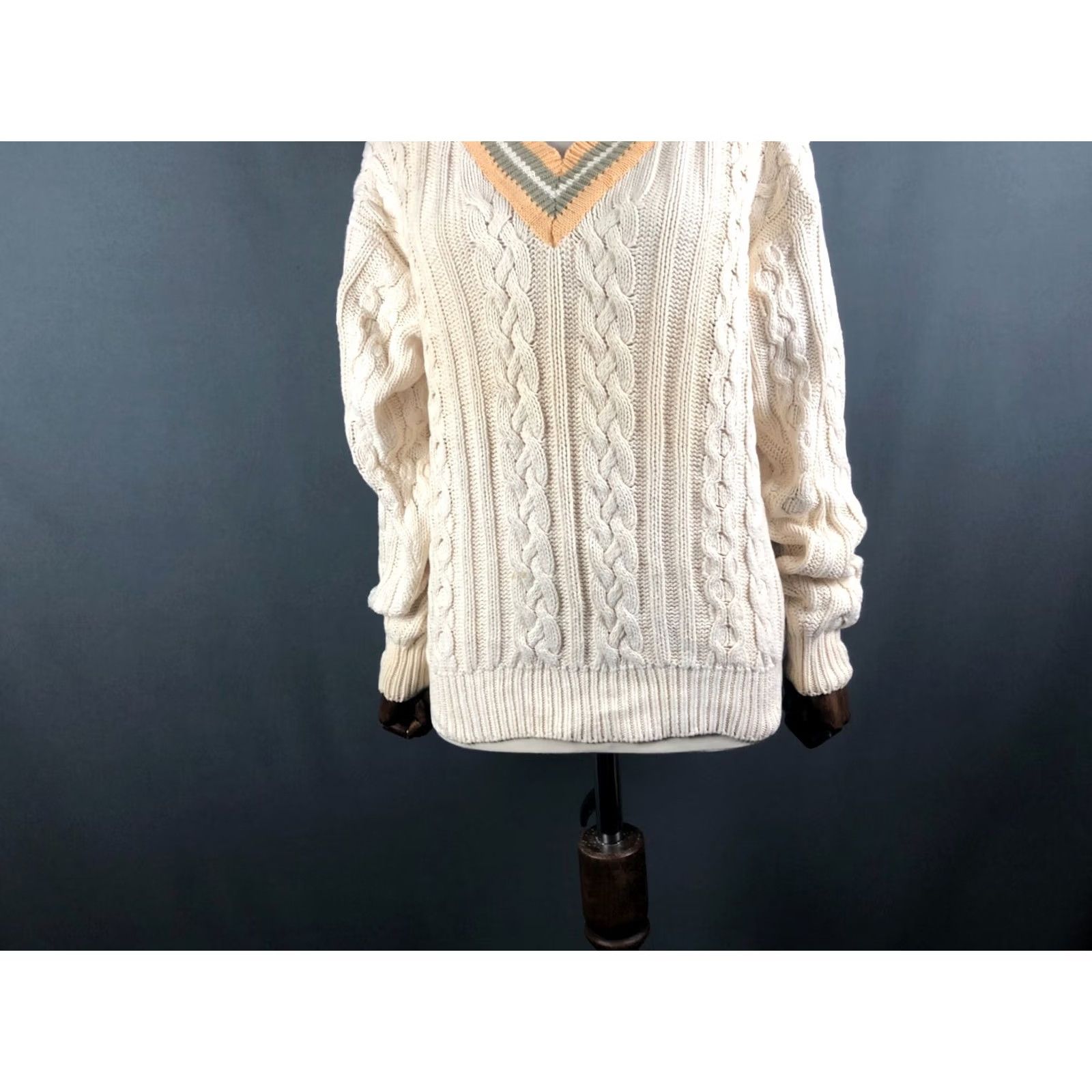 Gap Gap Pullover Womens S Ivory Cable Knit Cotton Women Size Size S / US 4 / IT 40 - 6 Thumbnail
