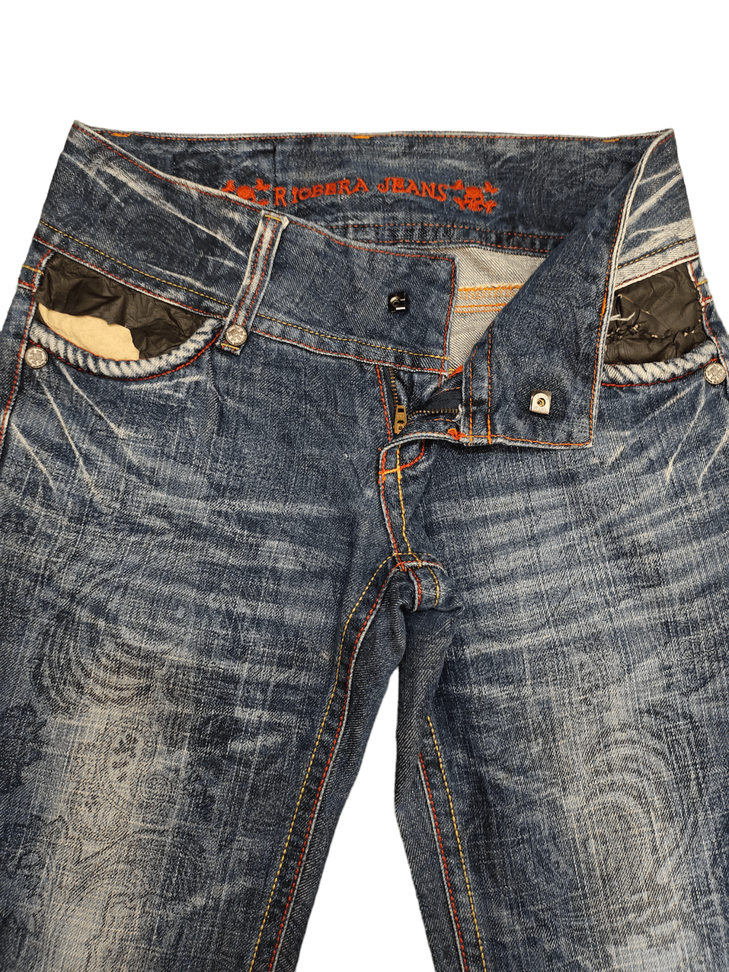 If Six Was Nine Flare Jeans Riobera Embroide Faded Low Rise Boot Cut Y2k Goa Size US 28 / EU 44 - 19 Thumbnail