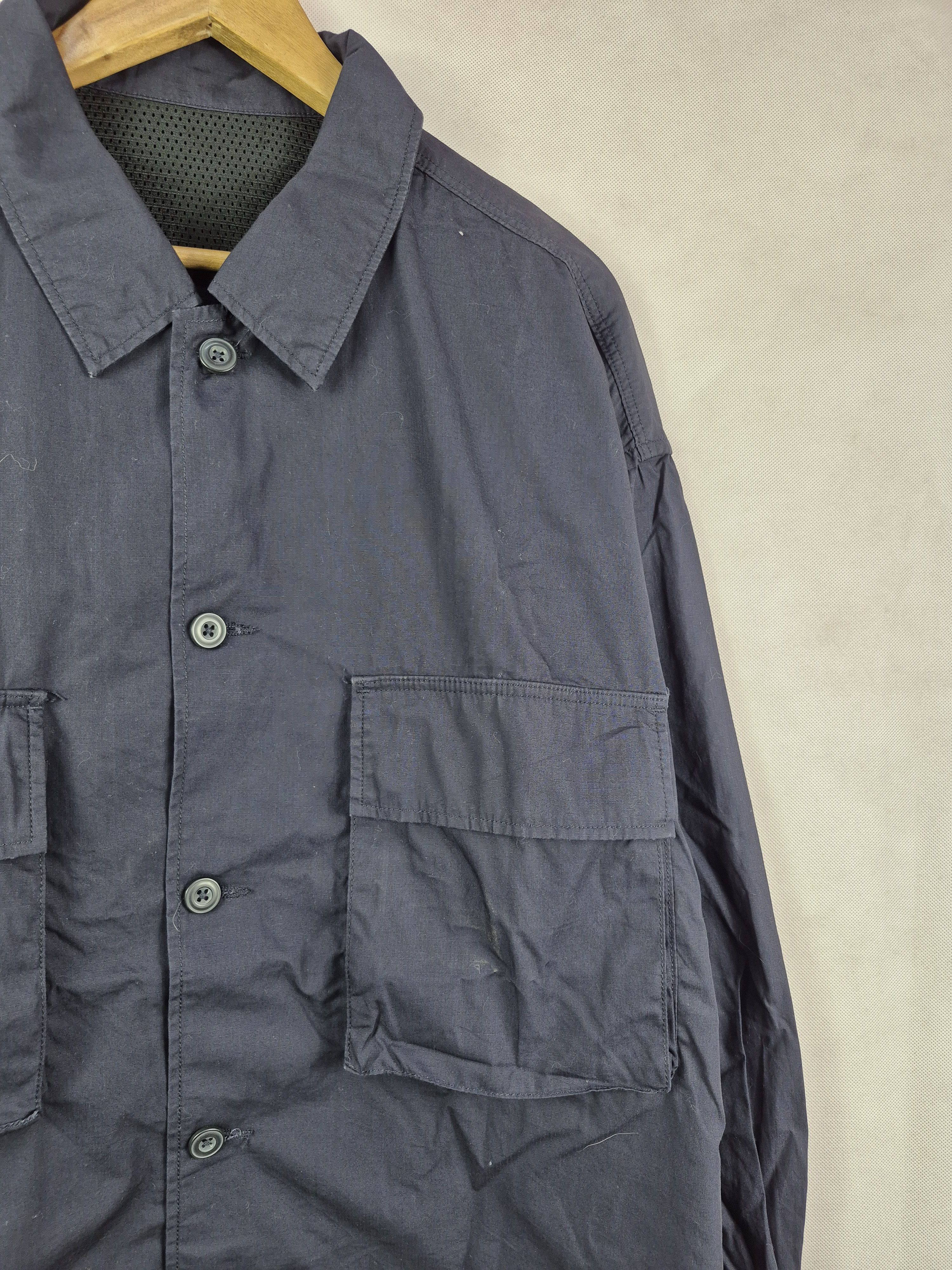 GU 🔥 GU Vintage Style Navy Workwear Utility Jacket Size US XL / EU 56 / 4 - 2 Thumbnail