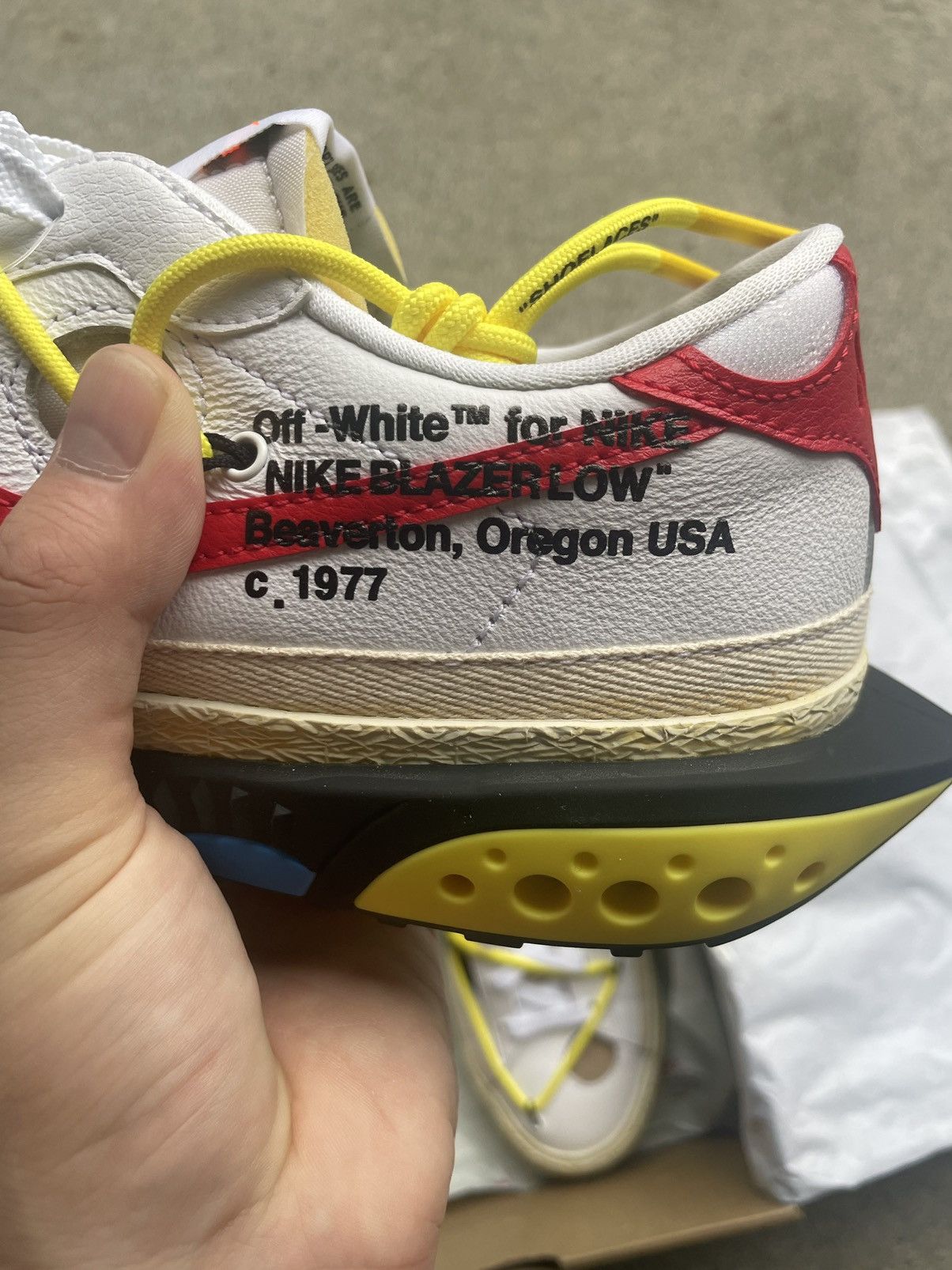 Nike × Off-White Off-White Nike Blaser Low Size US 10.5 / EU 43-44 - 3 Thumbnail