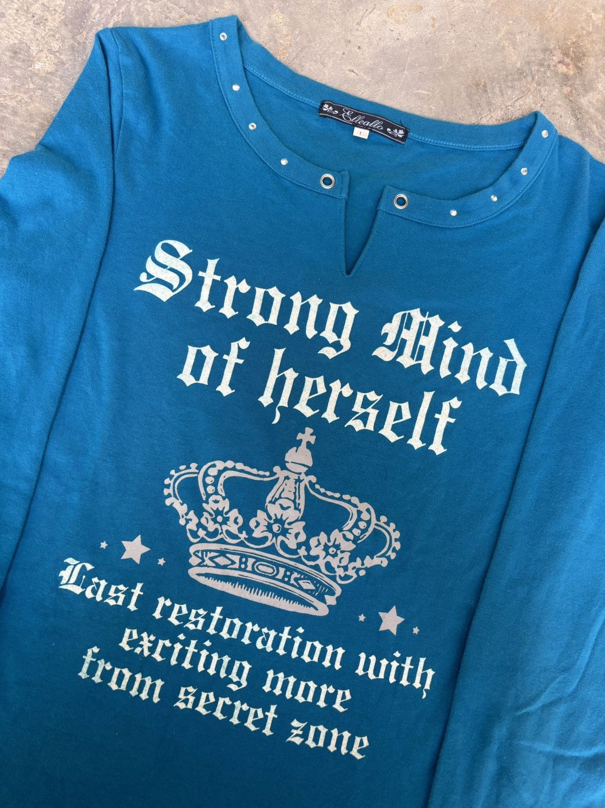 Hysteric Glamour × If Six Was Nine × Japanese Brand Y2k Strong Mind Of herself Ifsix Punk style Longsleeve Size L / US 10 / IT 46 - 2 Thumbnail