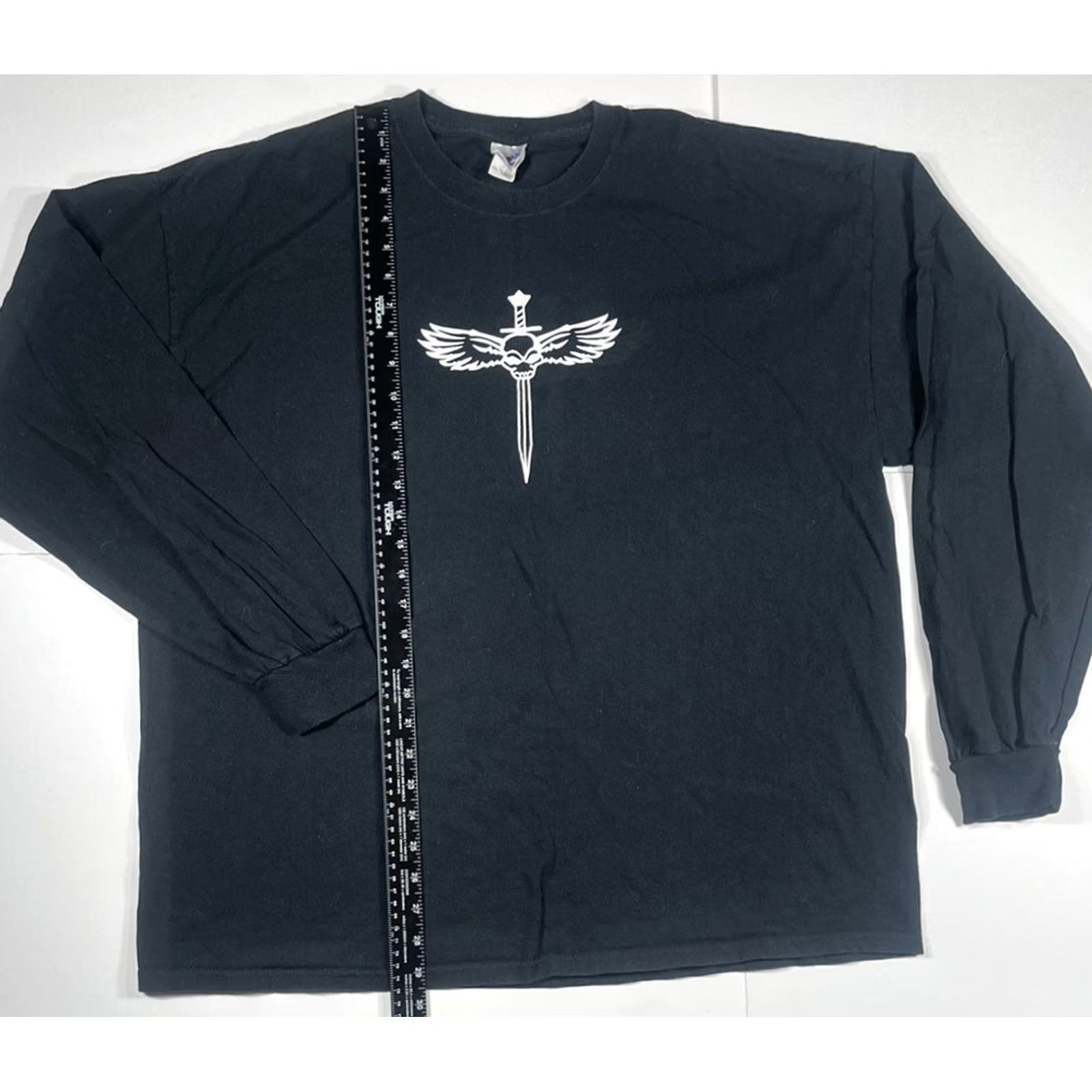 Gildan VINTAGE Bad Medicine Rock Band Gildan Men’s Black Long Sleeve Crew Neck T Shirt Size 2XL Size US XXL / EU 58 / 5 - 2 Thumbnail
