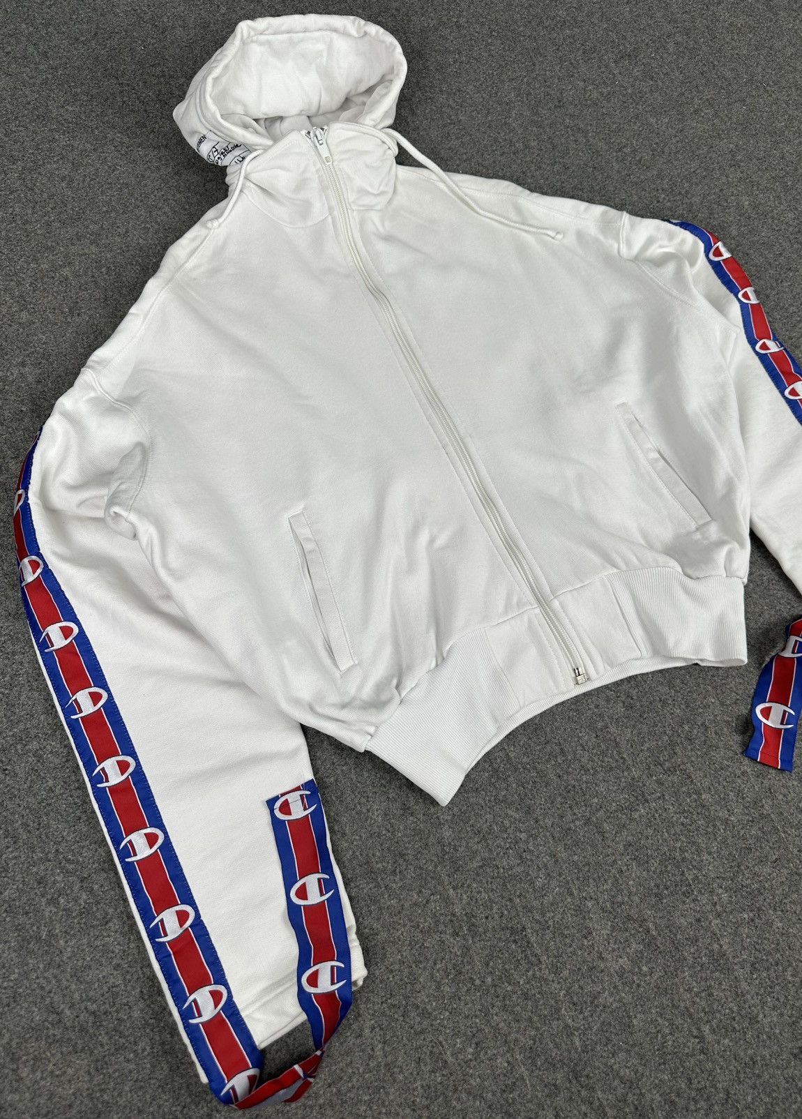 Champion × Vetements Vetements - Champion Demna SS17 Rework Zip Hoodie Side Tape Size US M / EU 48-50 / 2 - 3 Thumbnail
