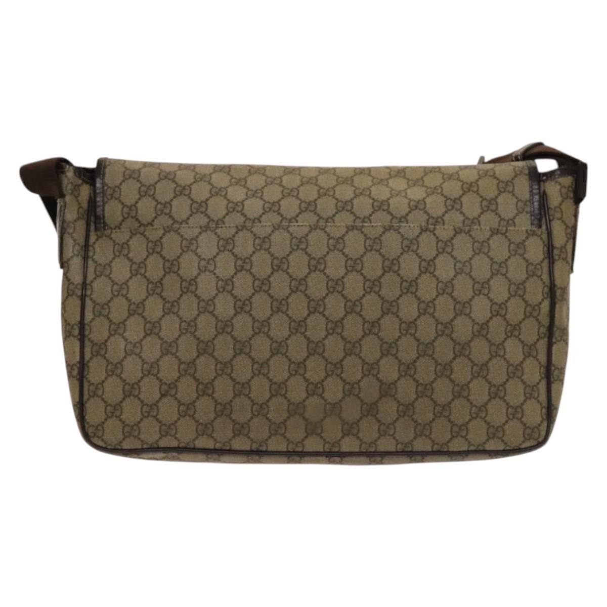 Gucci GUCCI GG Supreme Shoulder Bag Pvc Beige Silver Size ONE SIZE - 3 Thumbnail