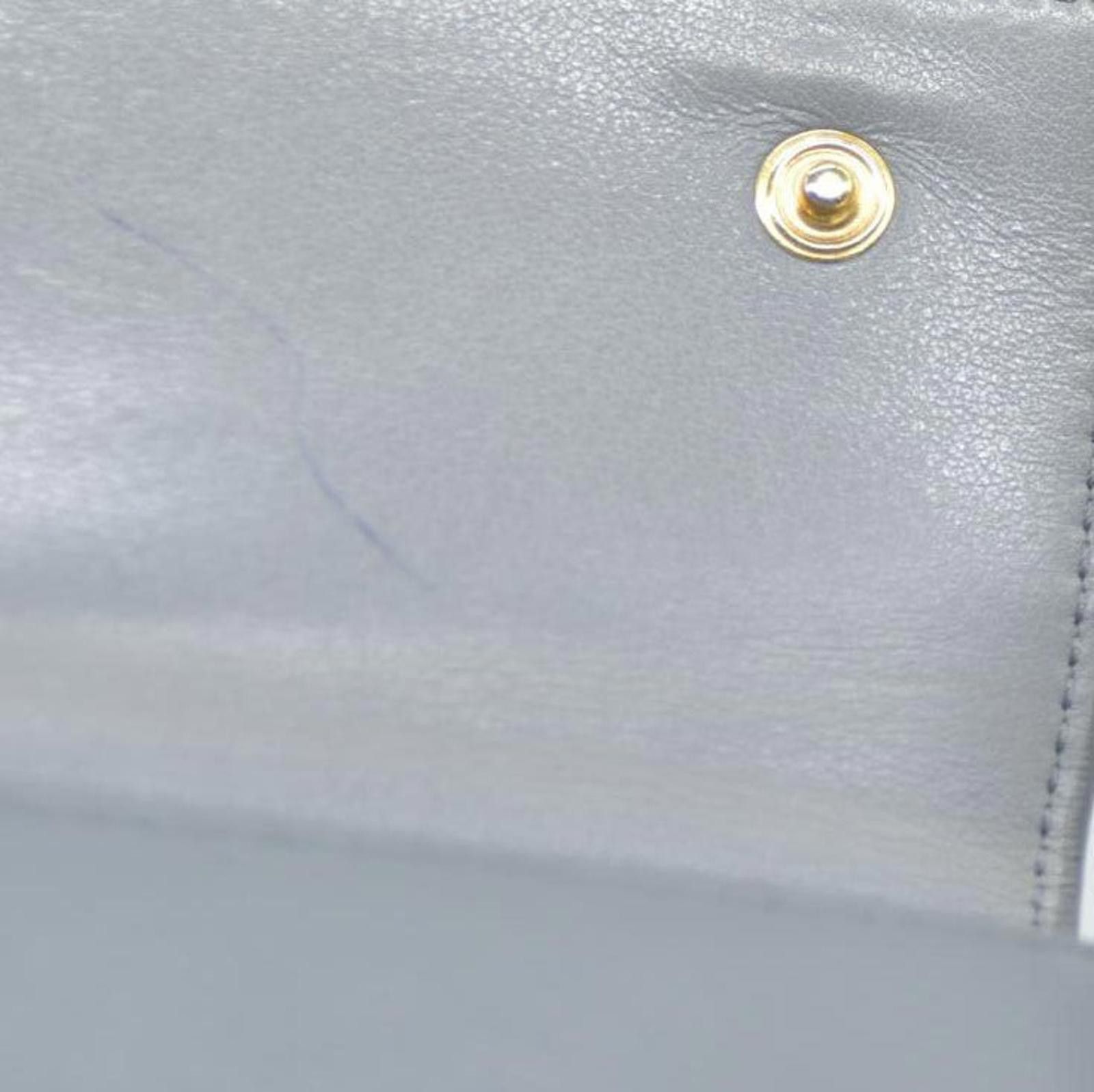 Celine CELINE Small Folded Multifunction Trifold Wallet Gray Size ONE SIZE - 10 Thumbnail